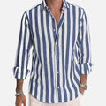 Amvanto | Men’s Classic Striped Button Shirt