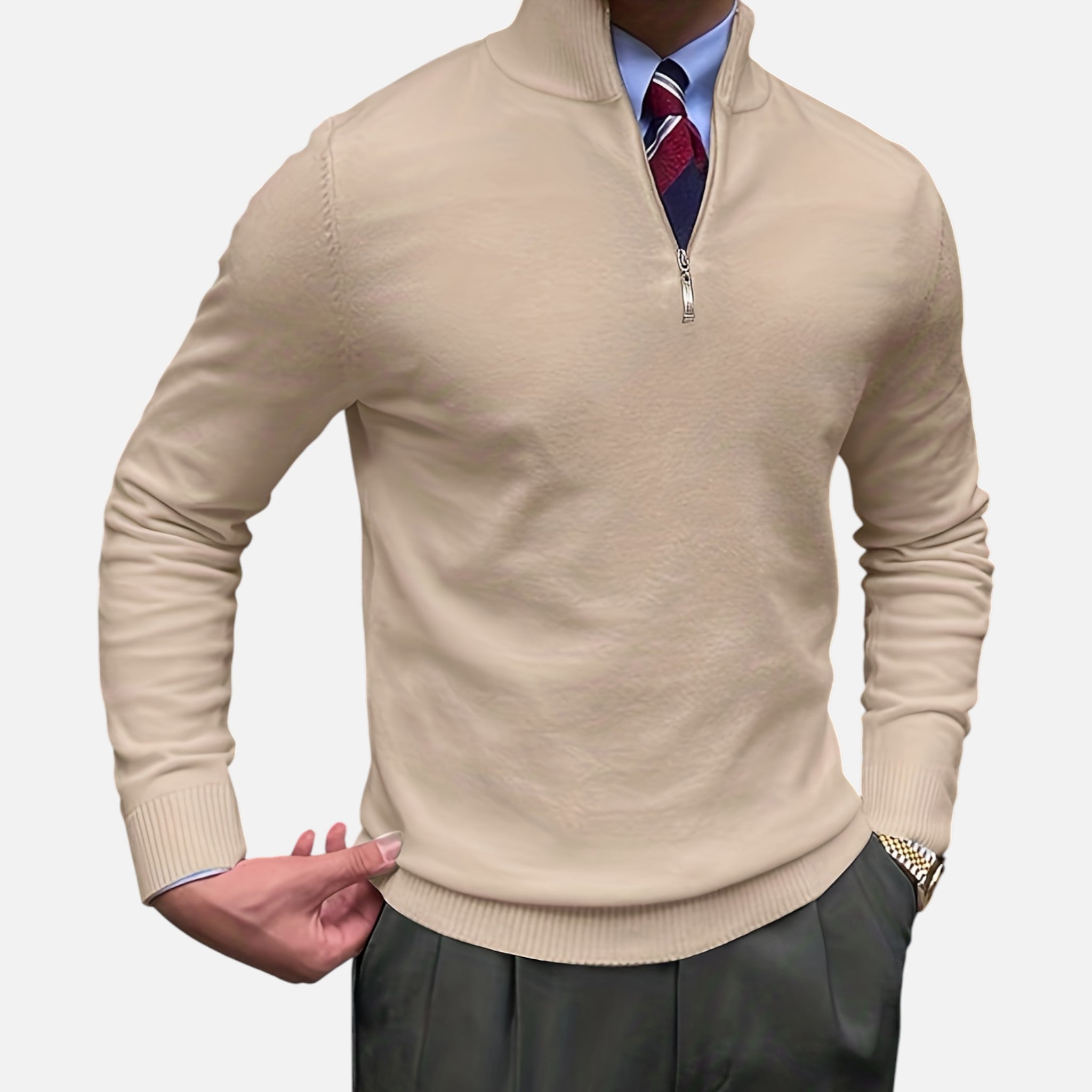 Amvanto | Men’s Ivy Stand-Collar Pullover