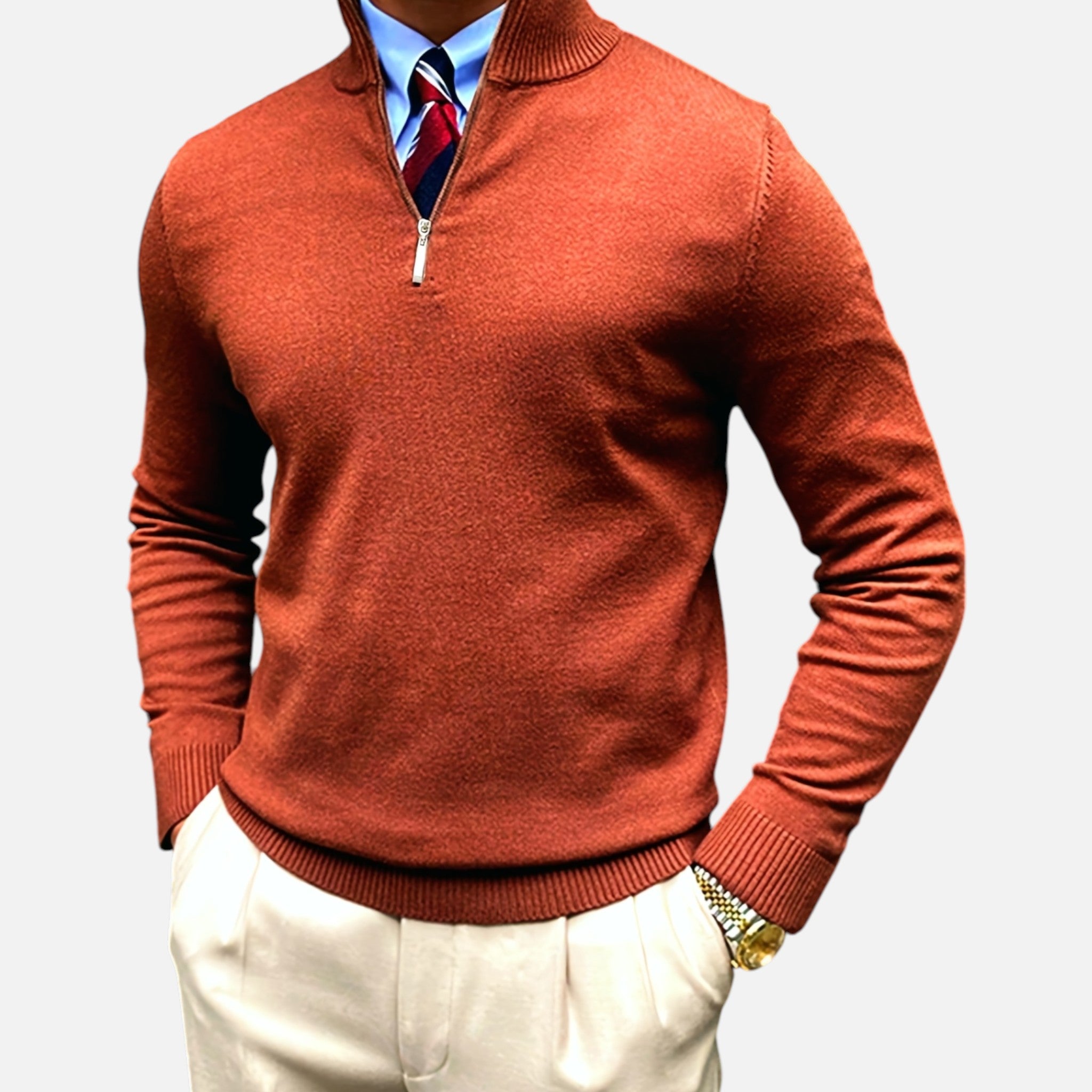 Amvanto | Men’s Ivy Stand-Collar Pullover