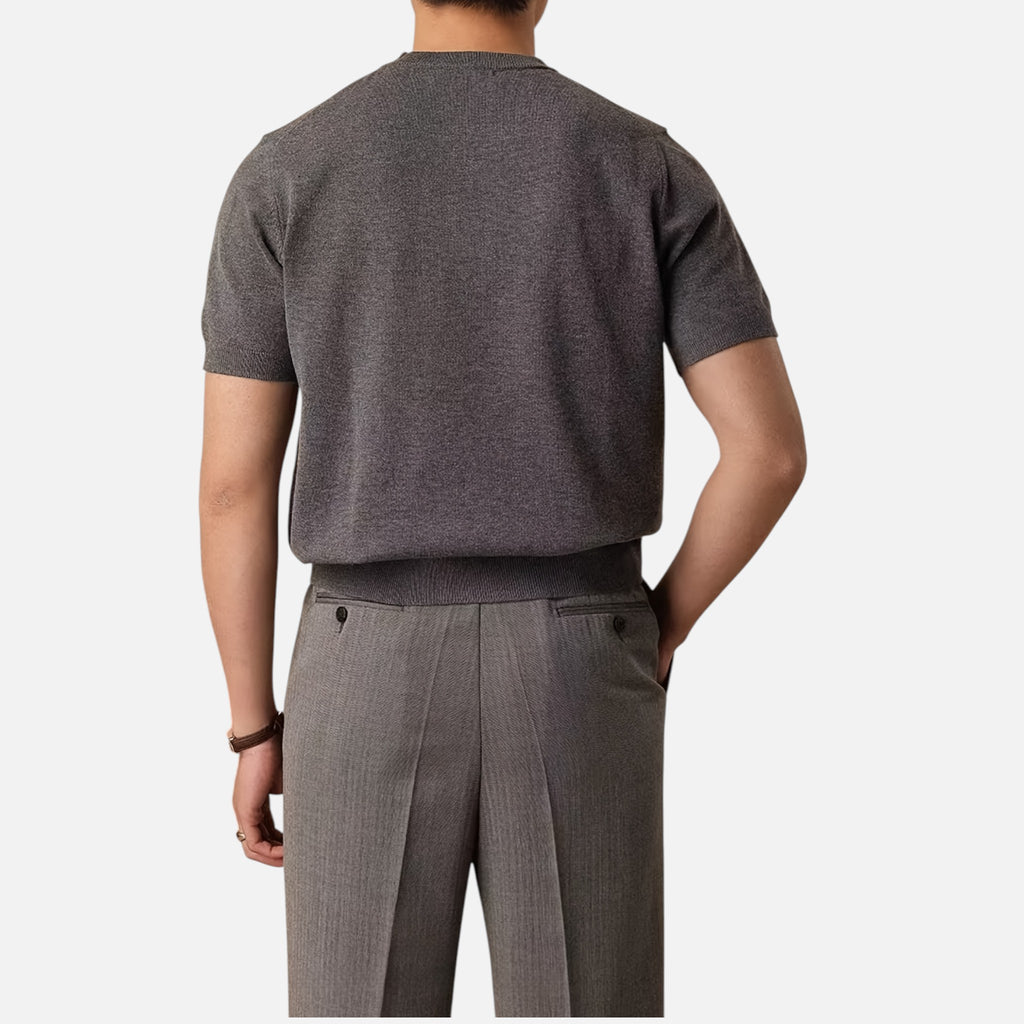 Amvanto | Men’s Lightweight Round-Neck Knit Tee