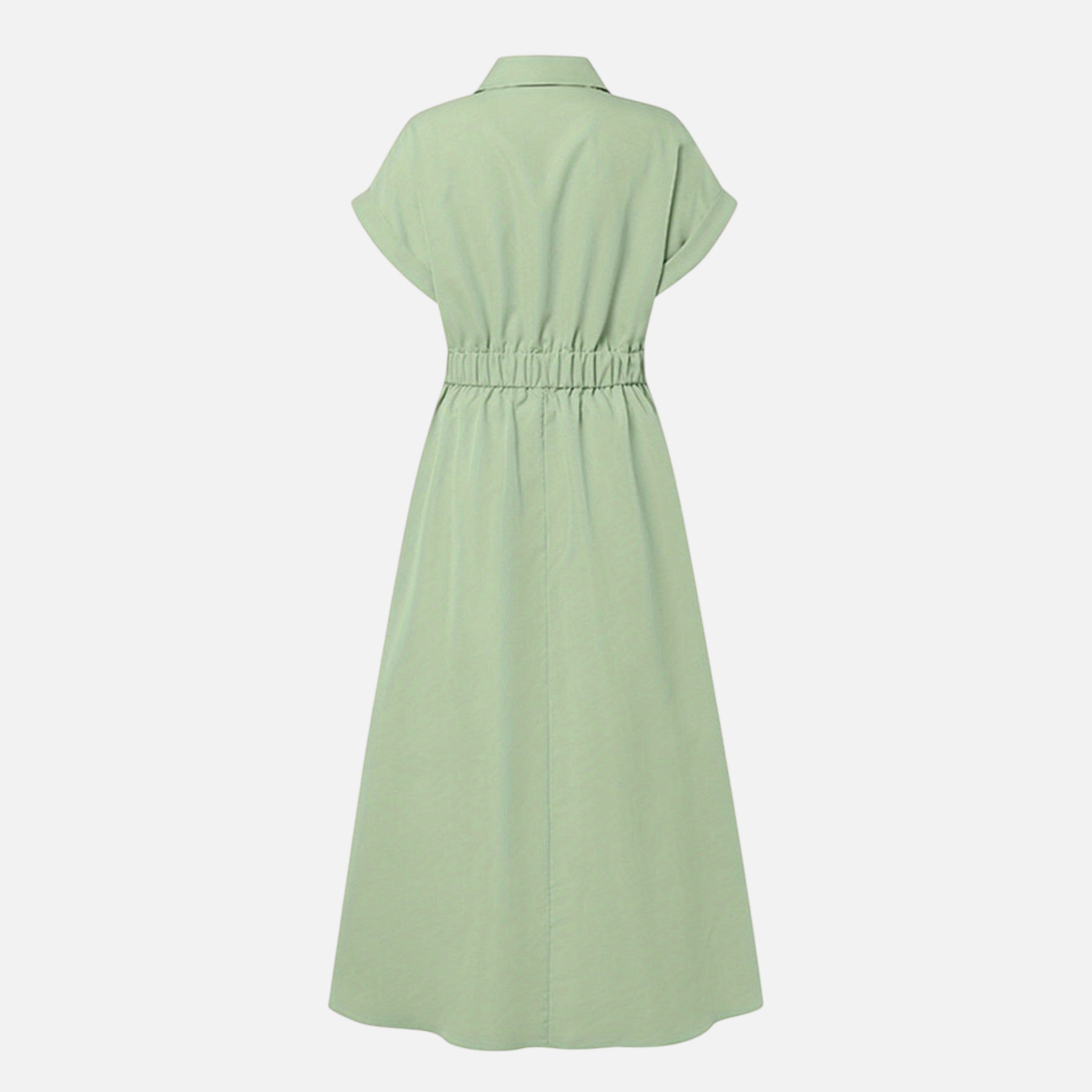 Amvanto | Women’s Button-Front Shirt Dress with Lapel Collar