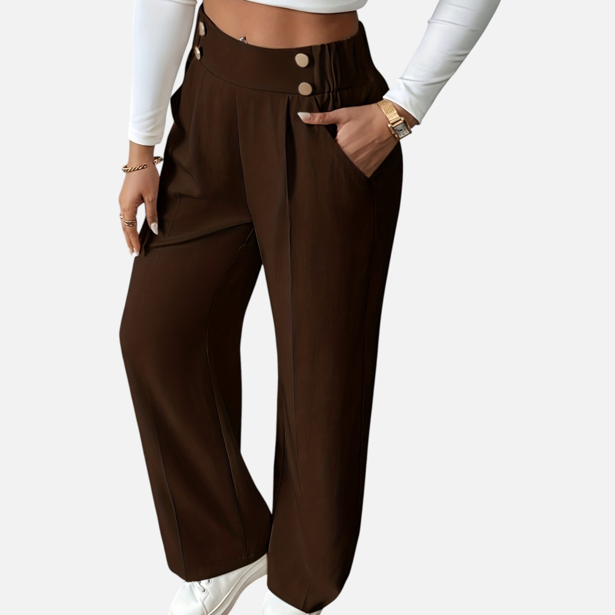 Amvanto | Women’s Refined Office Straight-Leg Trousers