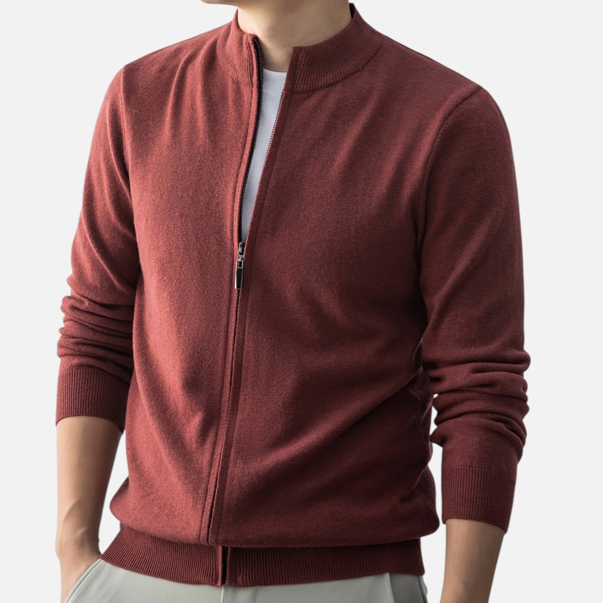 Amvanto | Men’s Heritage Zip Cardigan