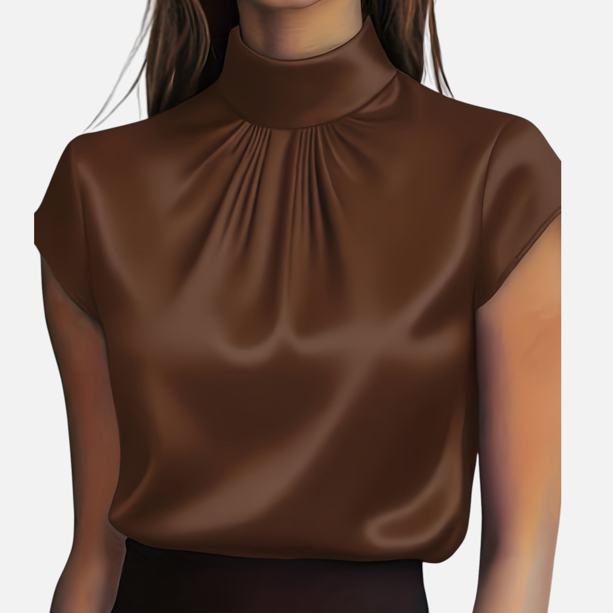 Amvanto | Women’s Elegant Short-Sleeve Blouse