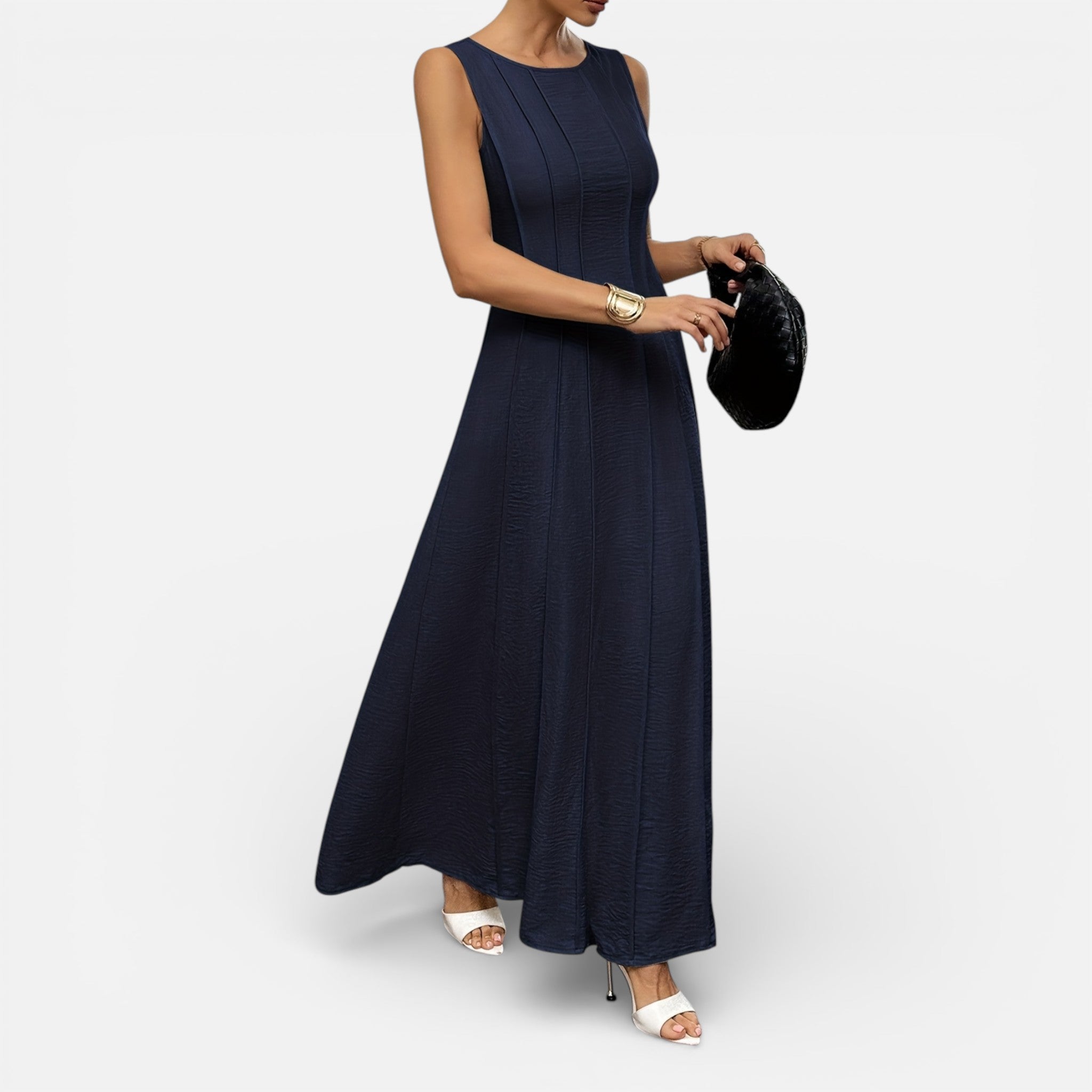 Amvanto | Sleeveless Frill-Detail Summer Dress for Women