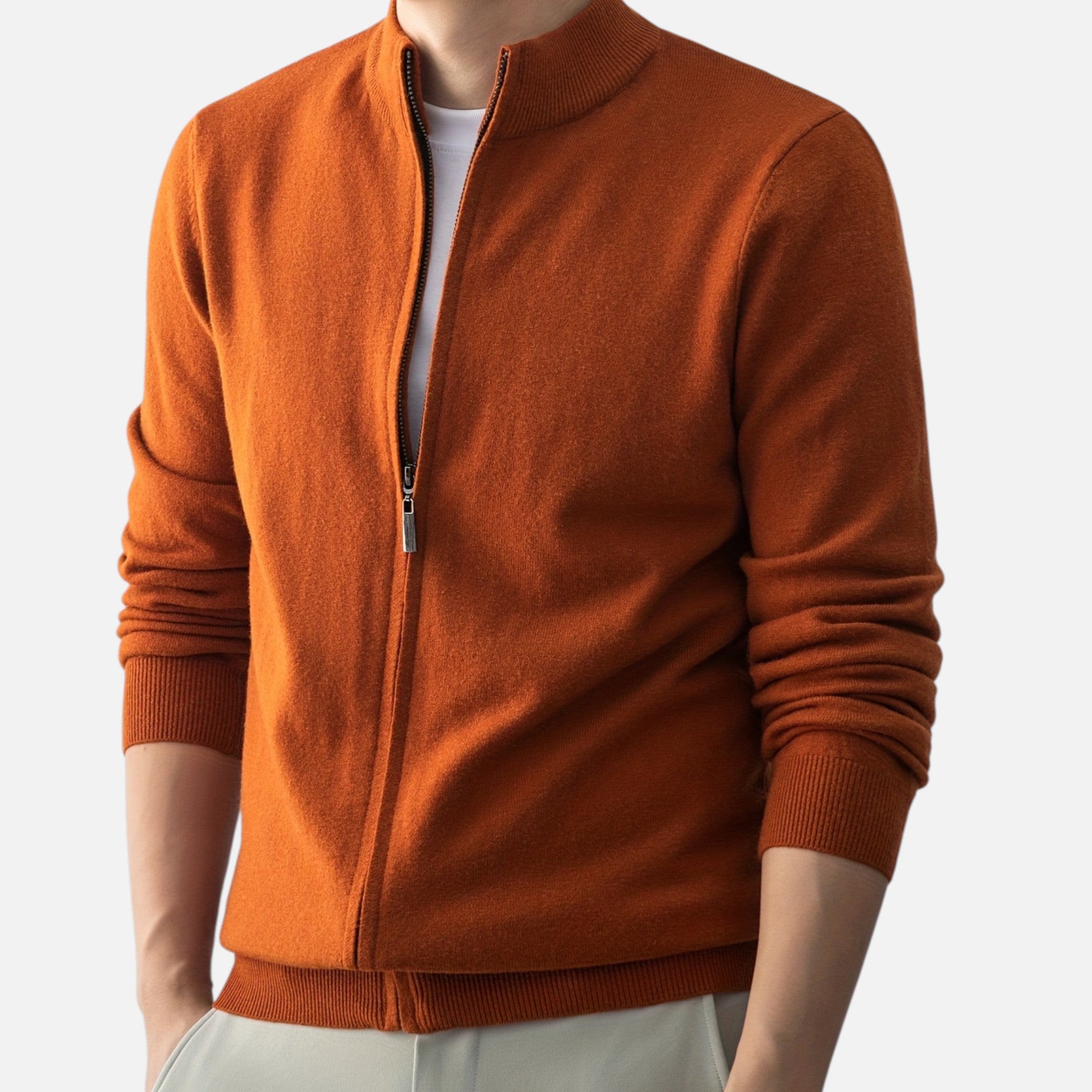 Amvanto | Men’s Heritage Zip Cardigan