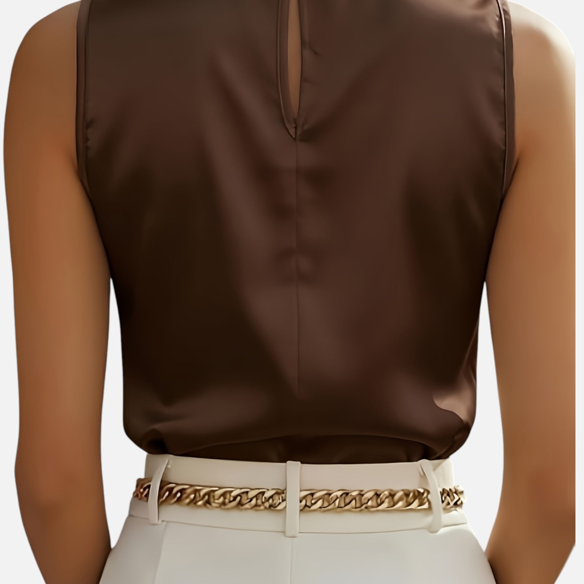 Amvanto | Women’s Sleeveless Ruffle Blouse