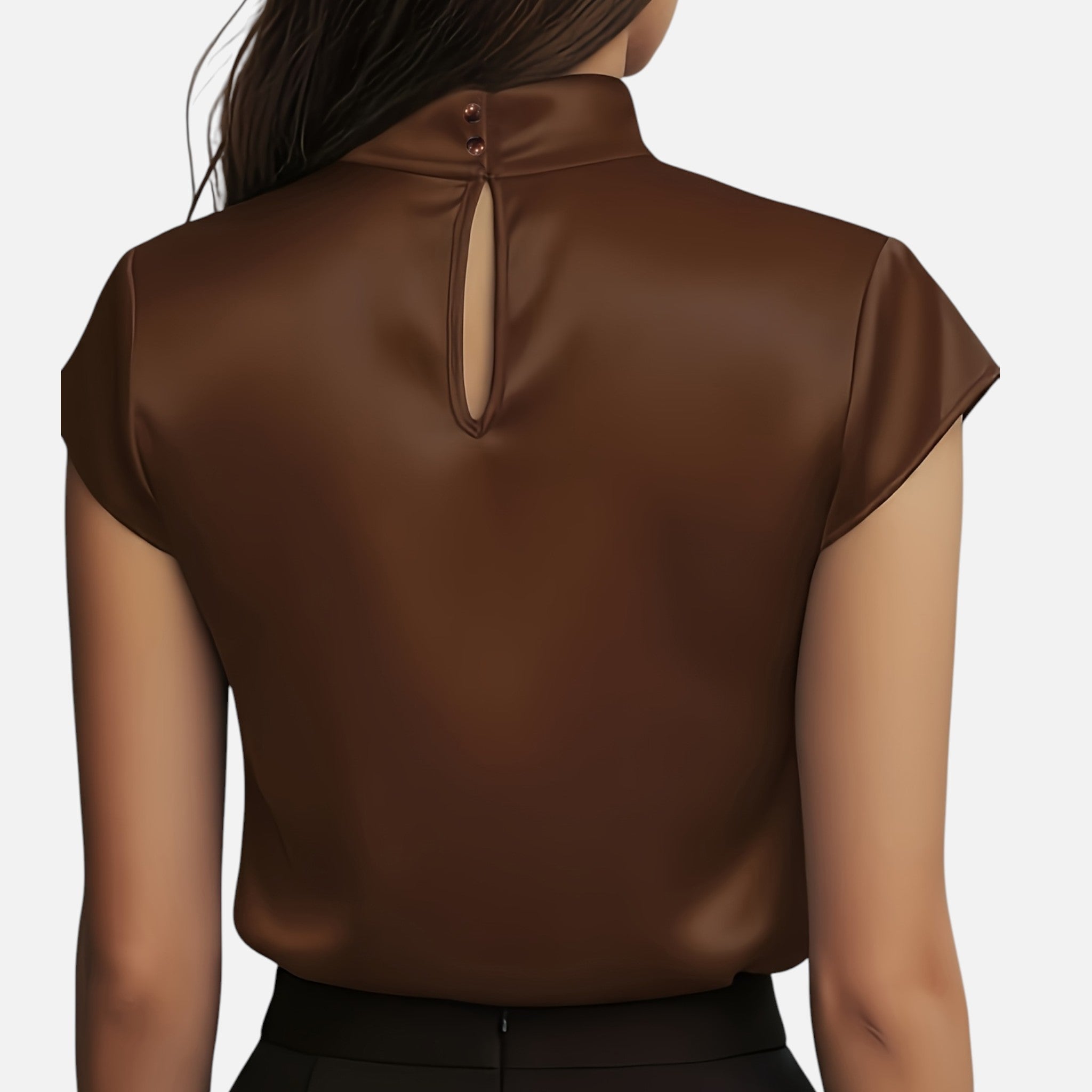 Amvanto | Women’s Elegant Short-Sleeve Blouse