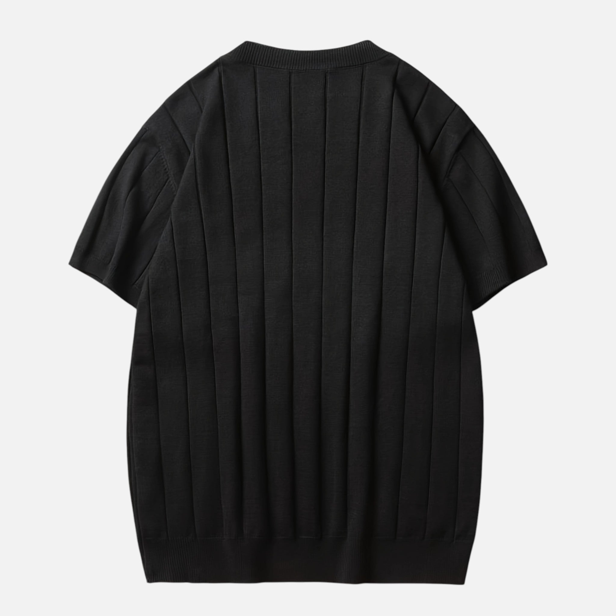 Amvanto | Men’s Slim-Fit Striped Knit T-Shirt