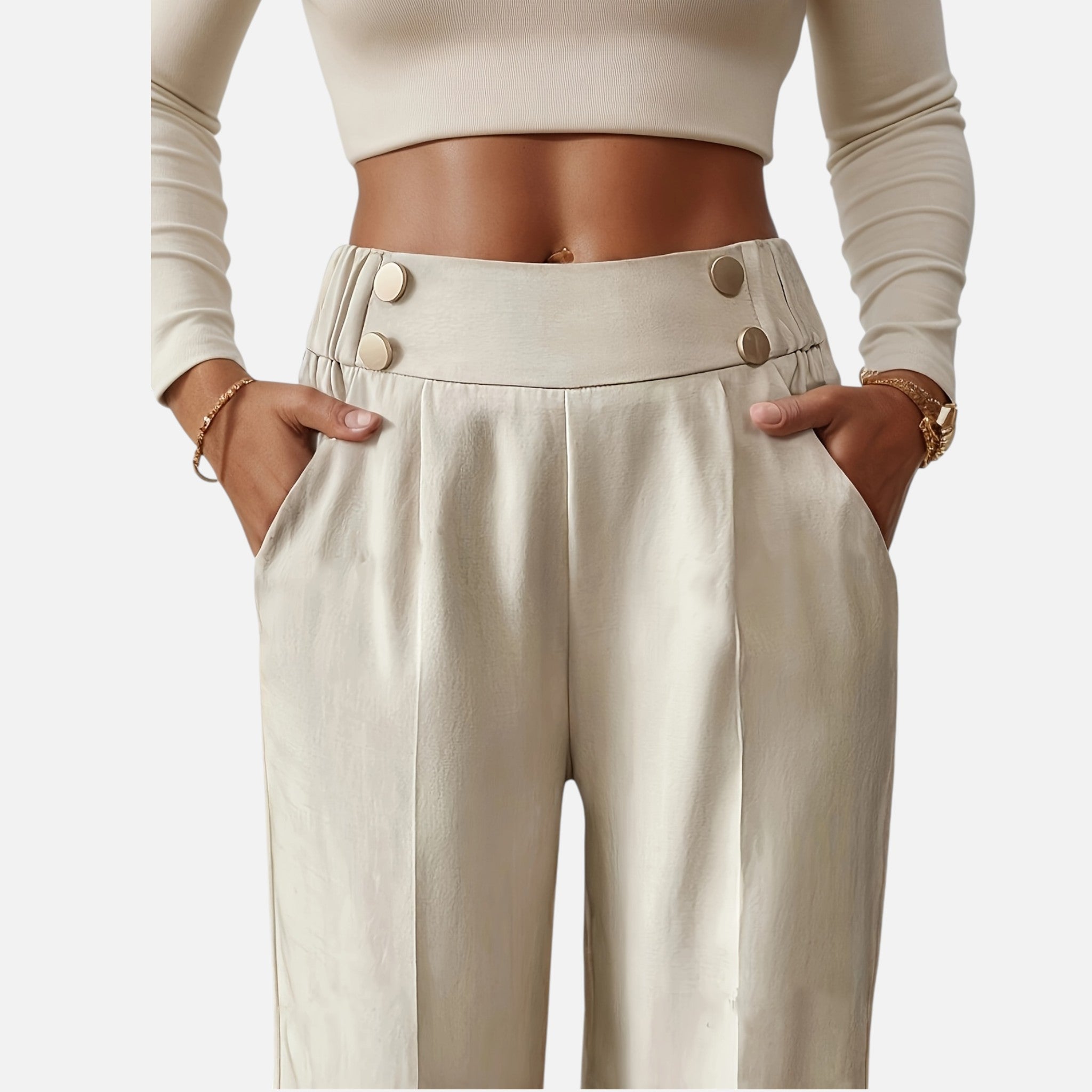 Amvanto | Women’s Refined Office Straight-Leg Trousers