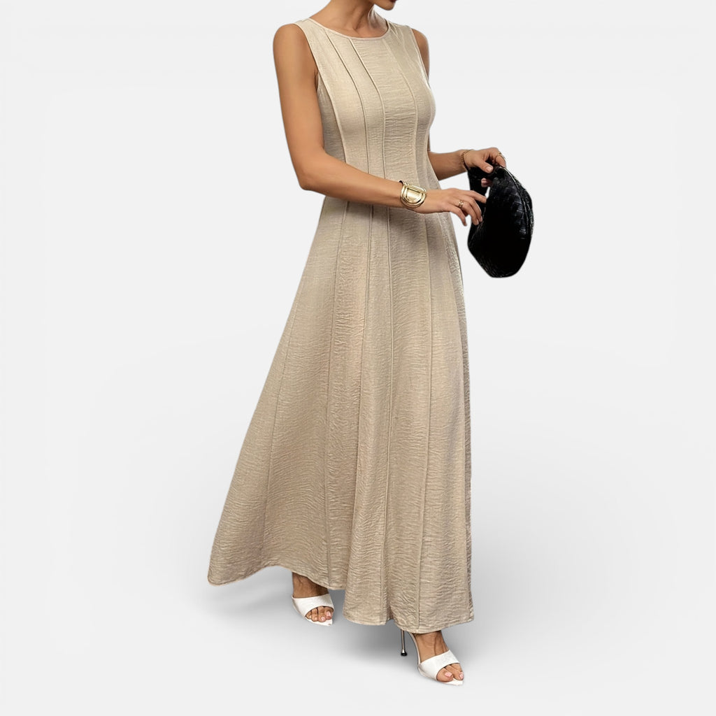 Amvanto | Sleeveless Frill-Detail Summer Dress for Women