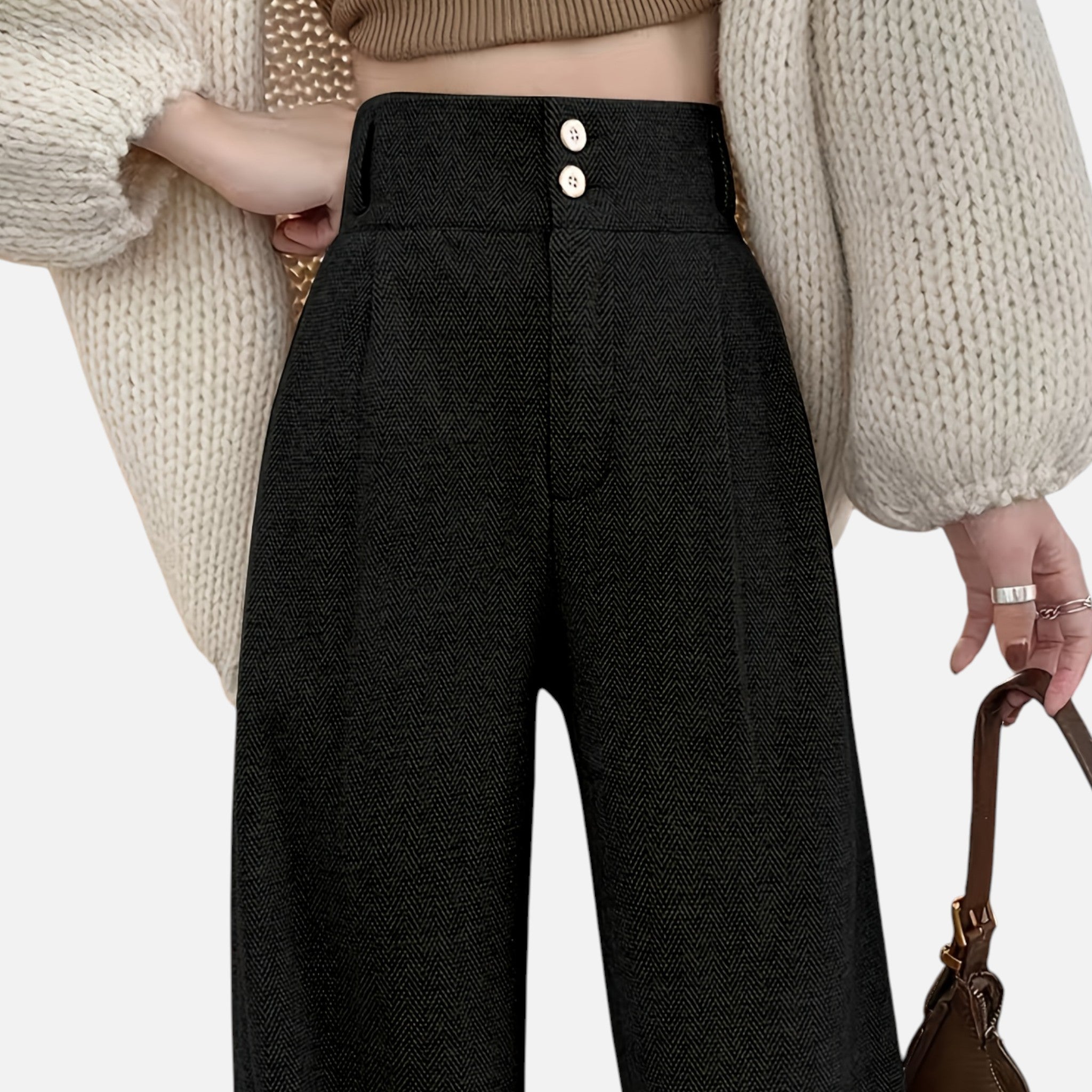 Amvanto | Women’s Elegant Wide-Leg Suit Trousers