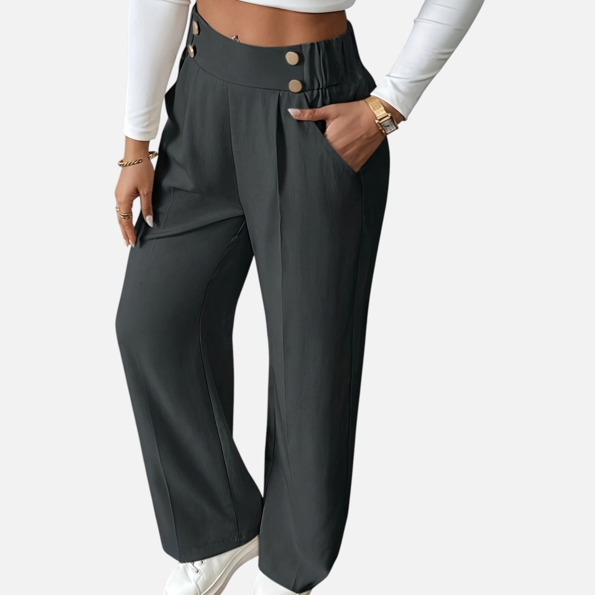 Amvanto | Women’s Refined Office Straight-Leg Trousers