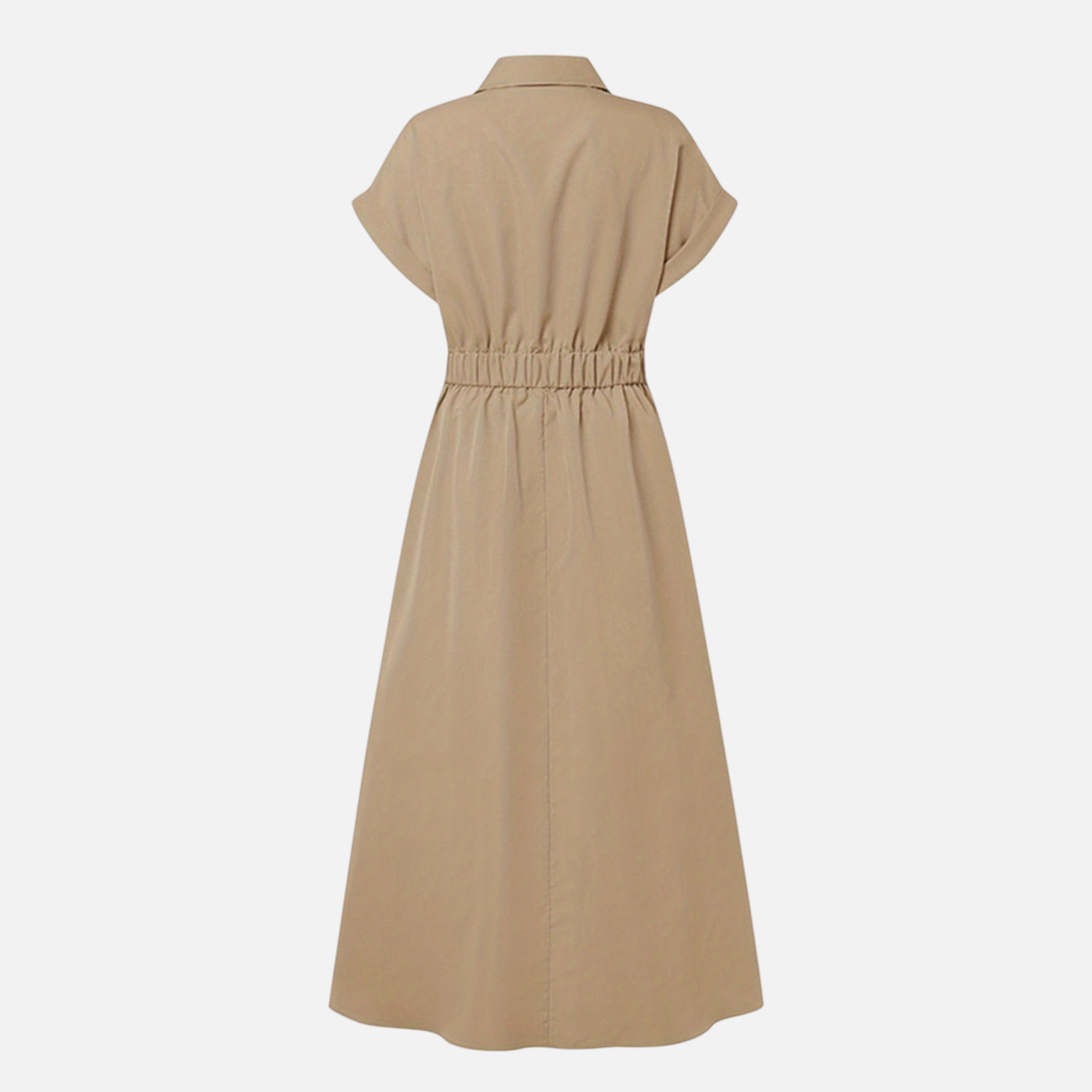 Amvanto | Women’s Button-Front Shirt Dress with Lapel Collar