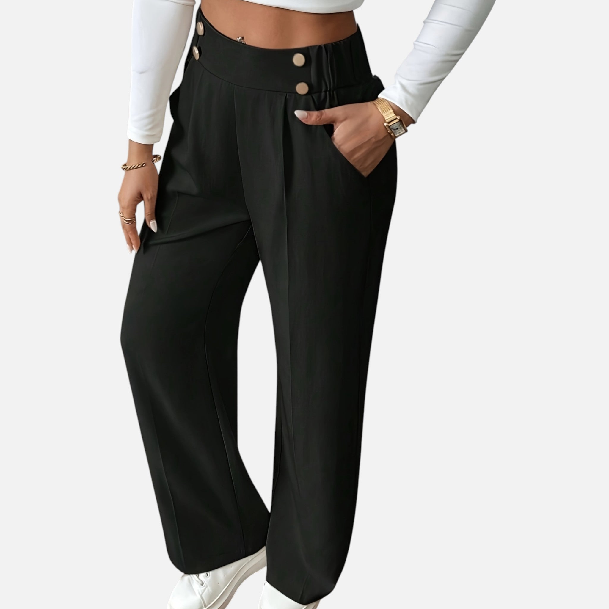 Amvanto | Women’s Refined Office Straight-Leg Trousers