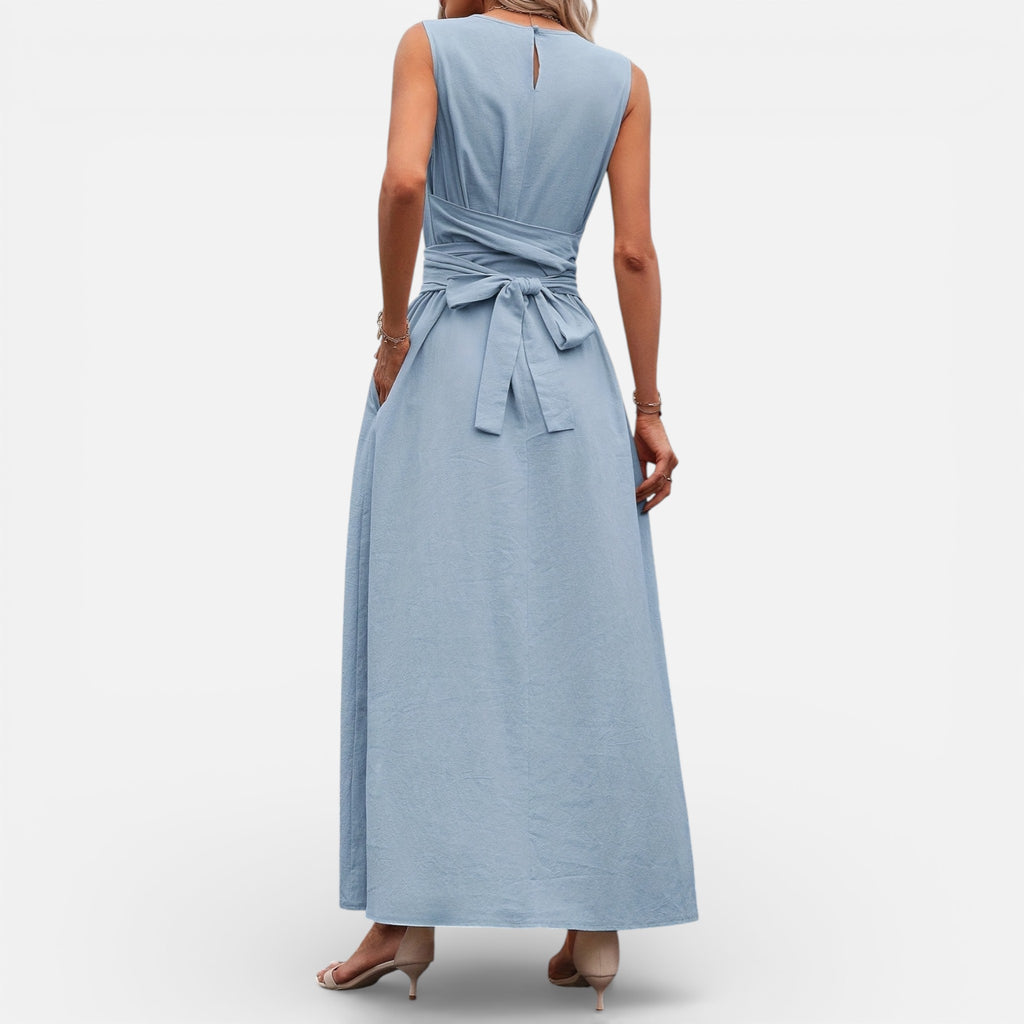 Amvanto | Women’s Elegant Sleeveless Midi Dress