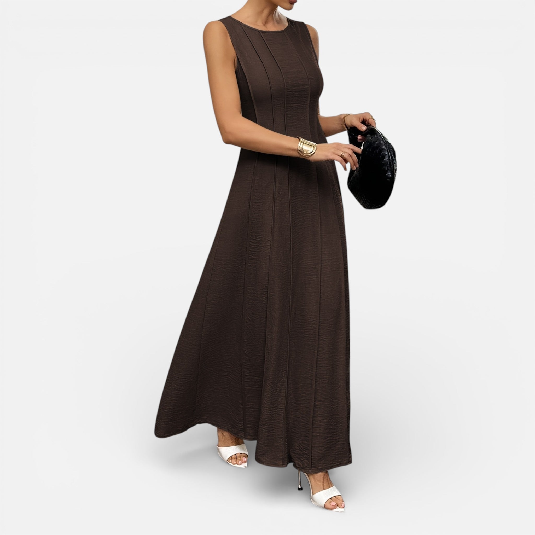 Amvanto | Sleeveless Frill-Detail Summer Dress for Women