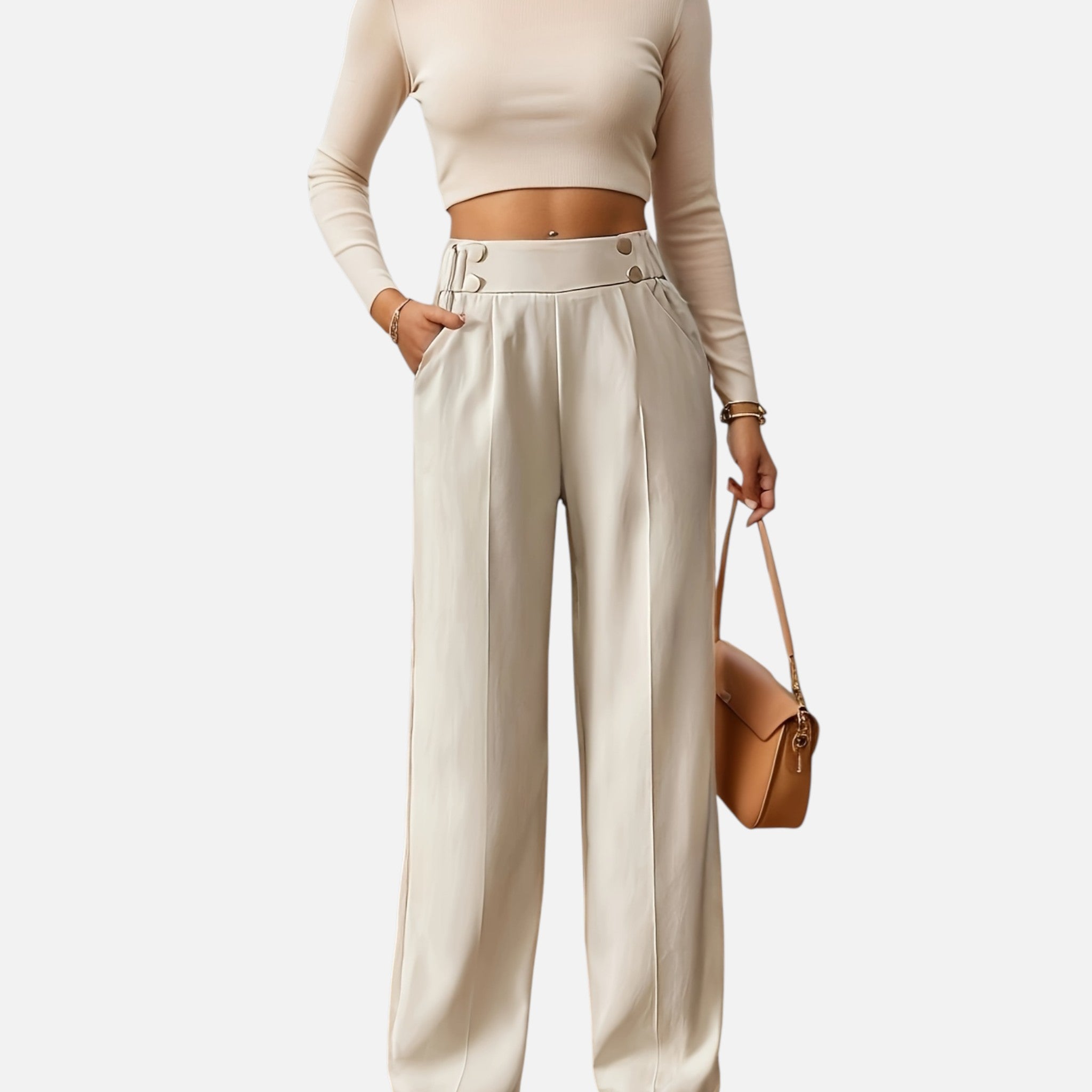 Amvanto | Women’s Refined Office Straight-Leg Trousers