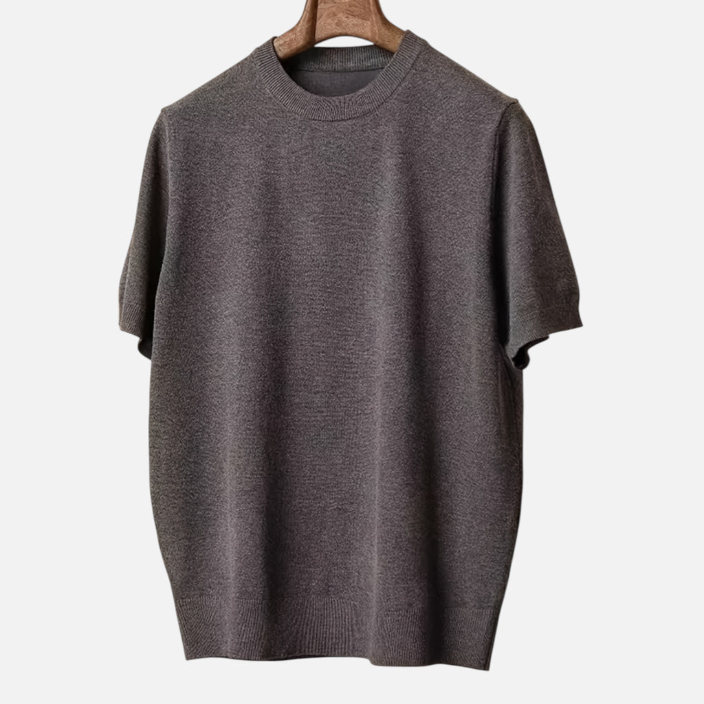 Amvanto | Men’s Lightweight Round-Neck Knit Tee