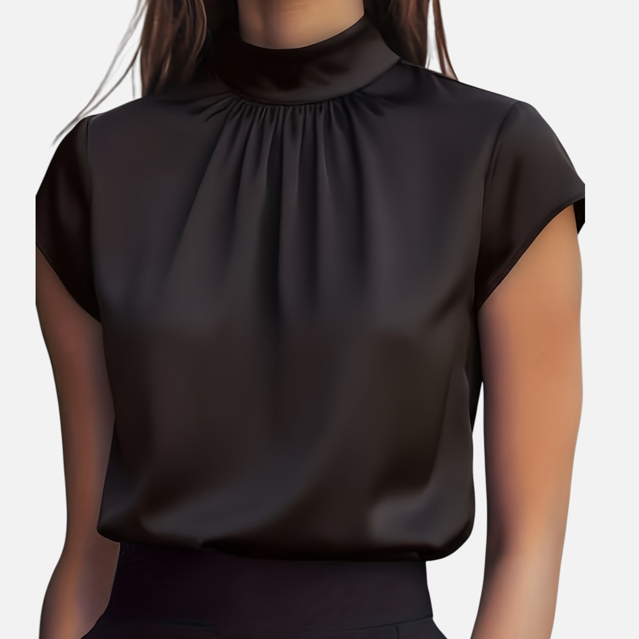 Amvanto | Women’s Elegant Short-Sleeve Blouse