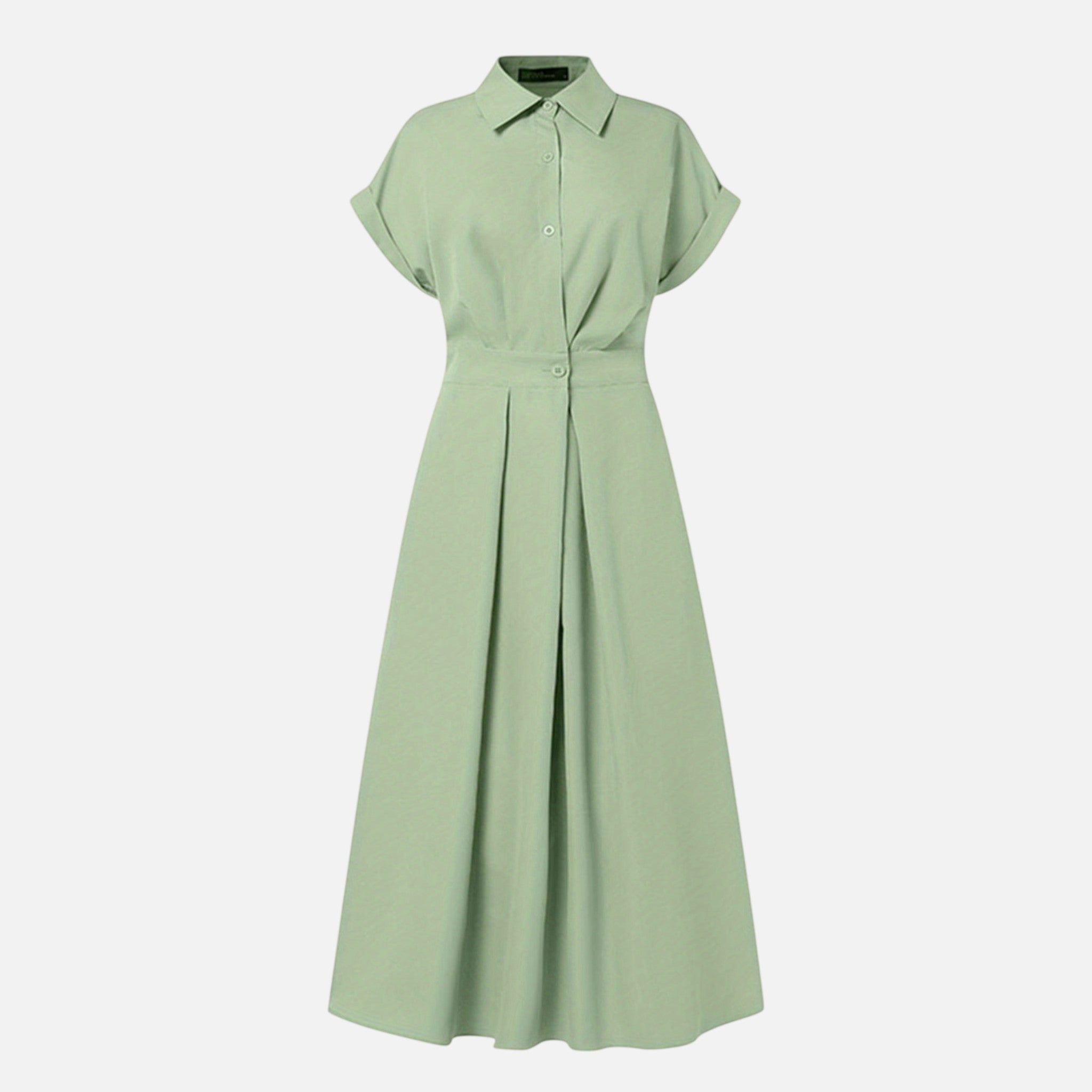 Amvanto | Women’s Button-Front Shirt Dress with Lapel Collar