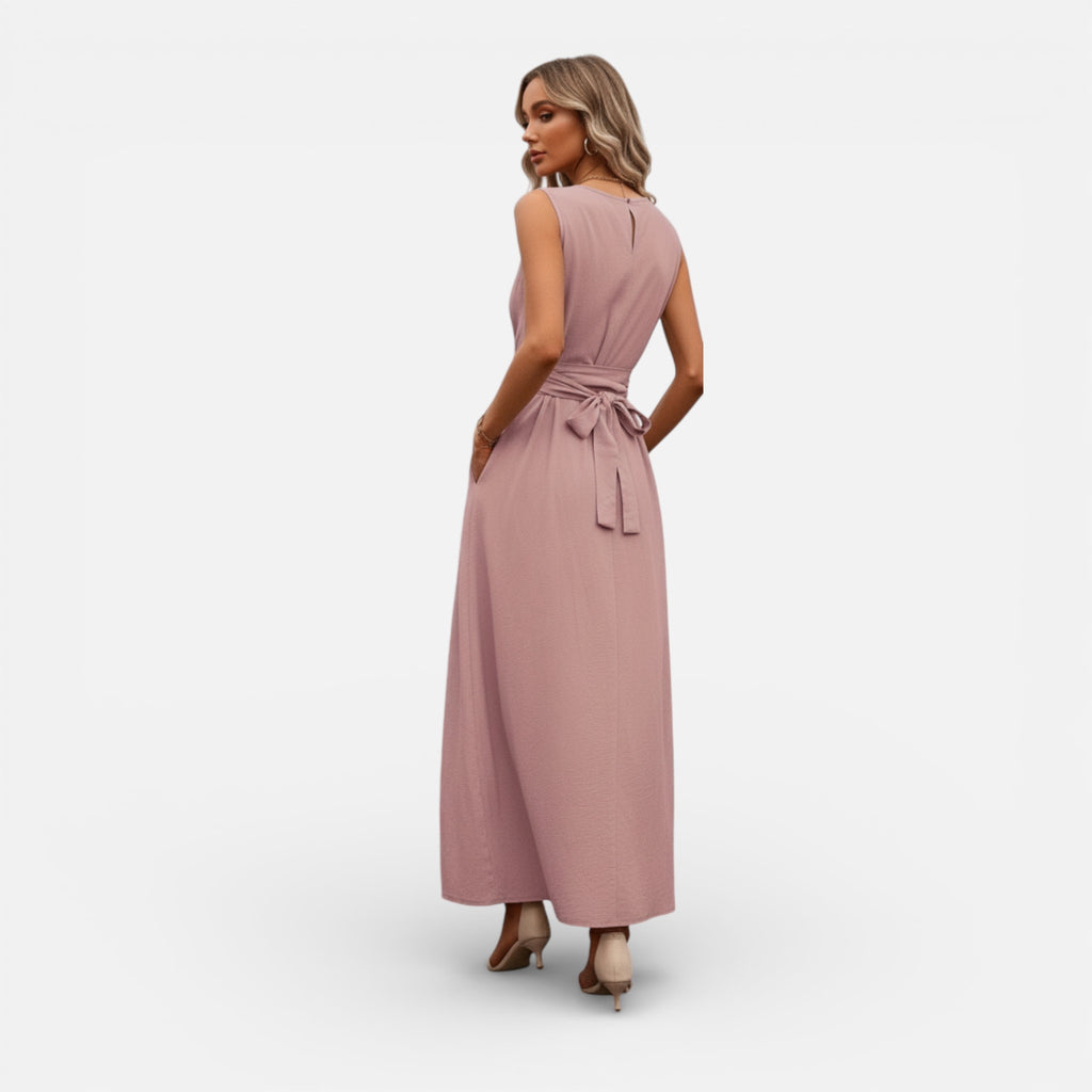 Amvanto | Women’s Elegant Sleeveless Midi Dress