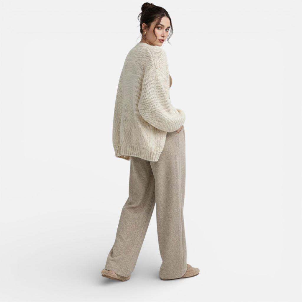 Amvanto | Women’s Elegant Wide-Leg Suit Trousers