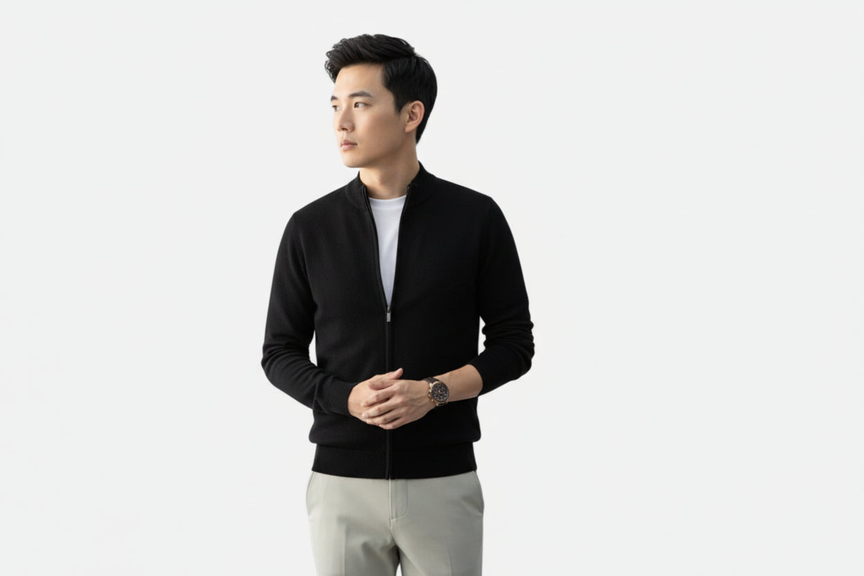 Amvanto | Men’s Heritage Zip Cardigan