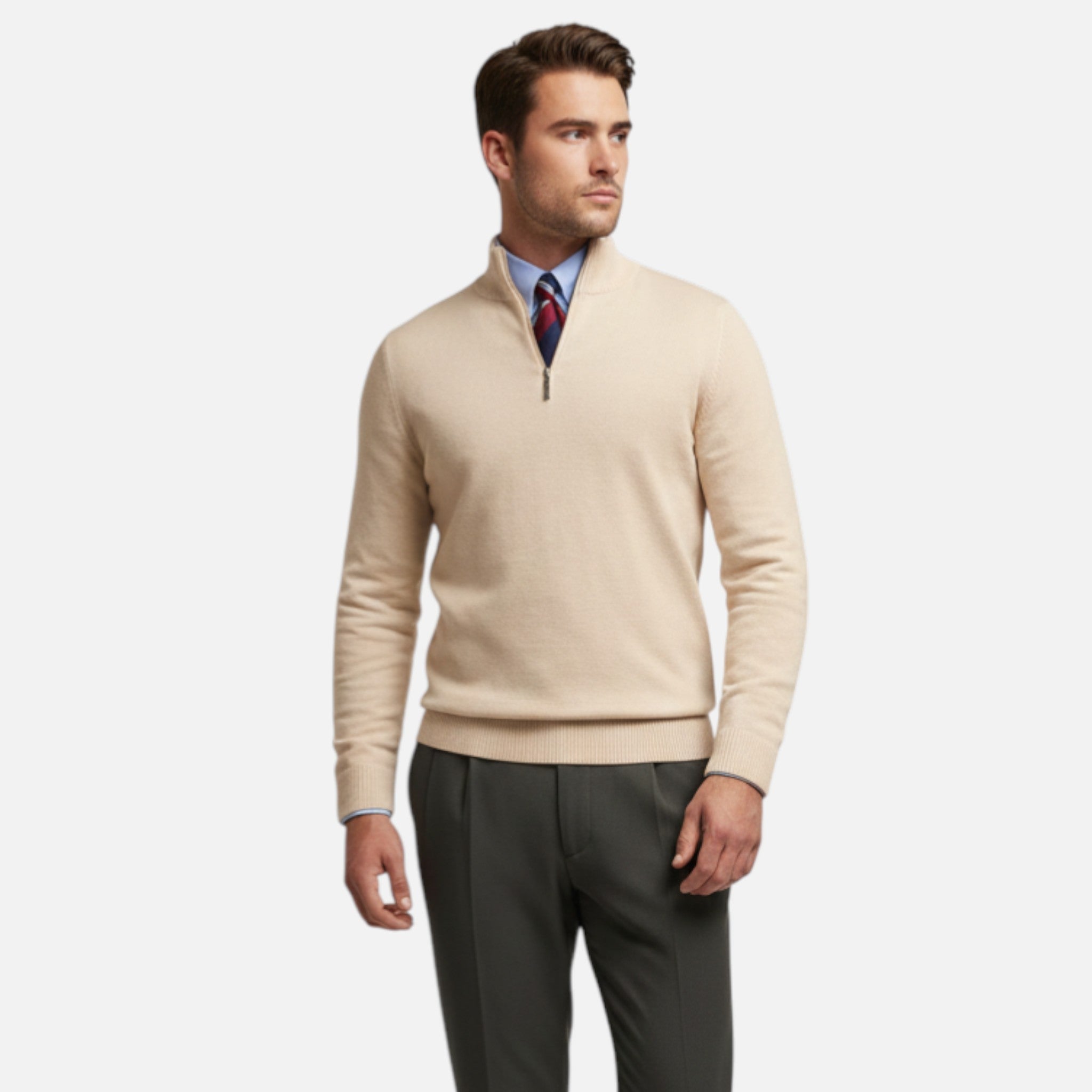 Amvanto | Men’s Ivy Stand-Collar Pullover