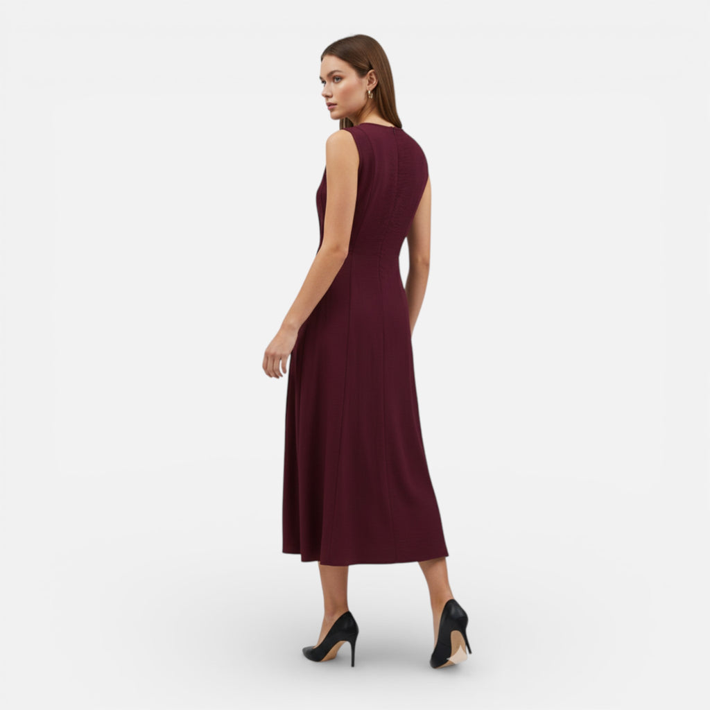 Amvanto | Sleeveless Frill-Detail Summer Dress for Women