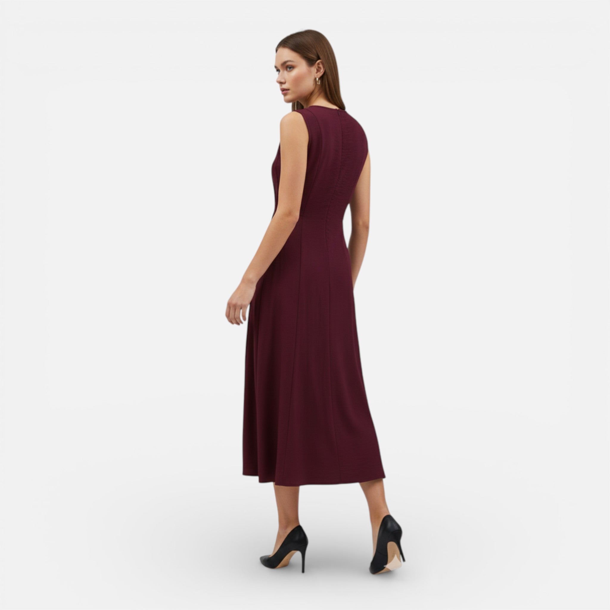Amvanto | Sleeveless Frill-Detail Summer Dress for Women