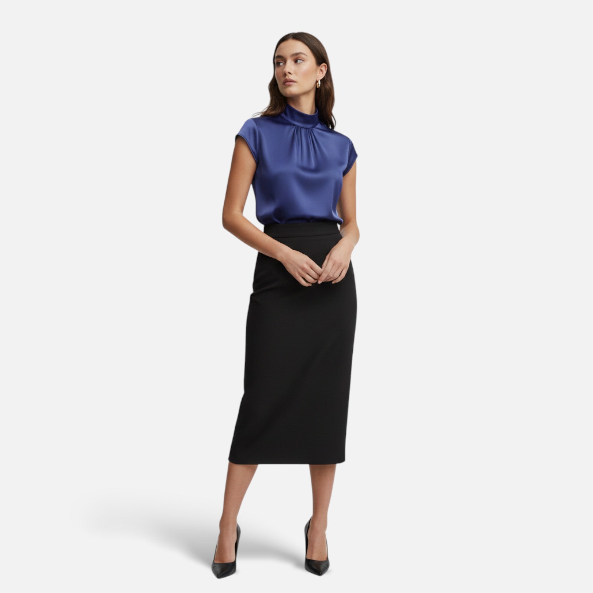 Amvanto | Women’s Elegant Short-Sleeve Blouse