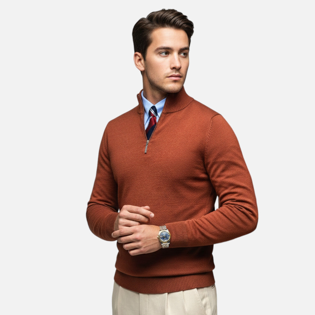 Amvanto | Men’s Ivy Stand-Collar Pullover