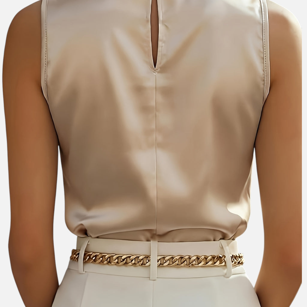 Amvanto | Women’s Sleeveless Ruffle Blouse