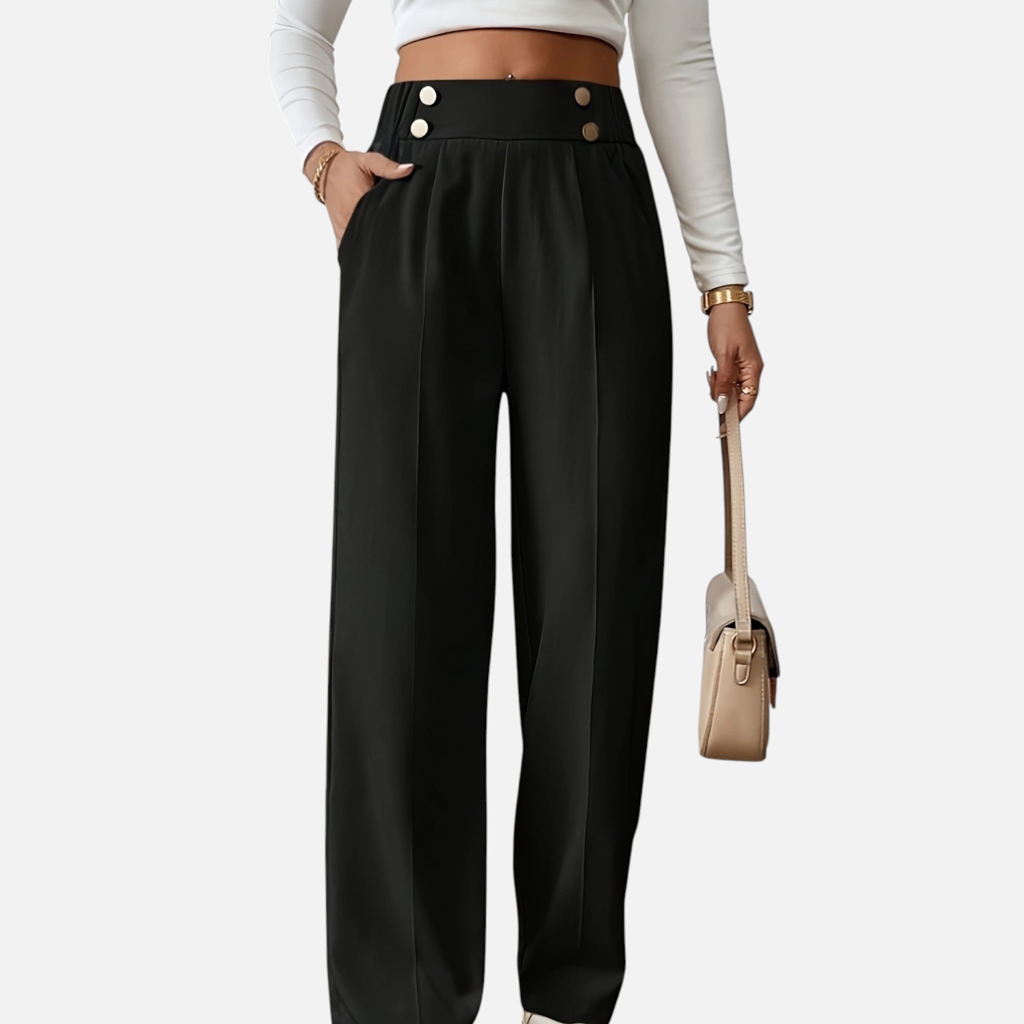 Amvanto | Women’s Refined Office Straight-Leg Trousers