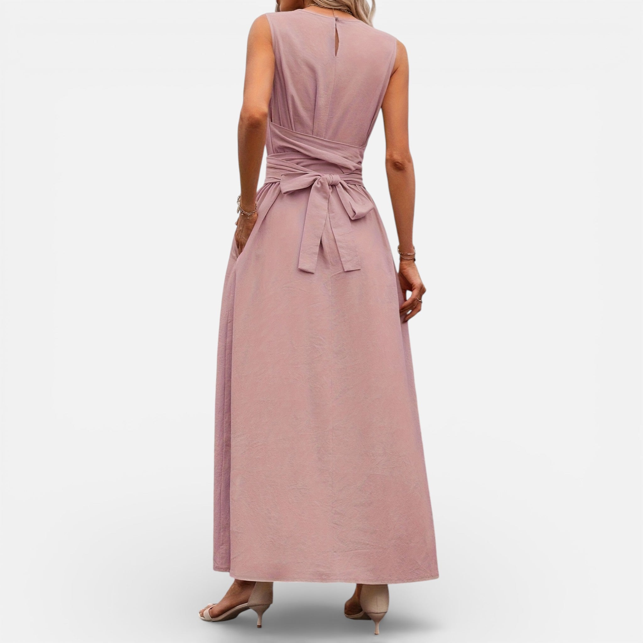 Amvanto | Women’s Elegant Sleeveless Midi Dress