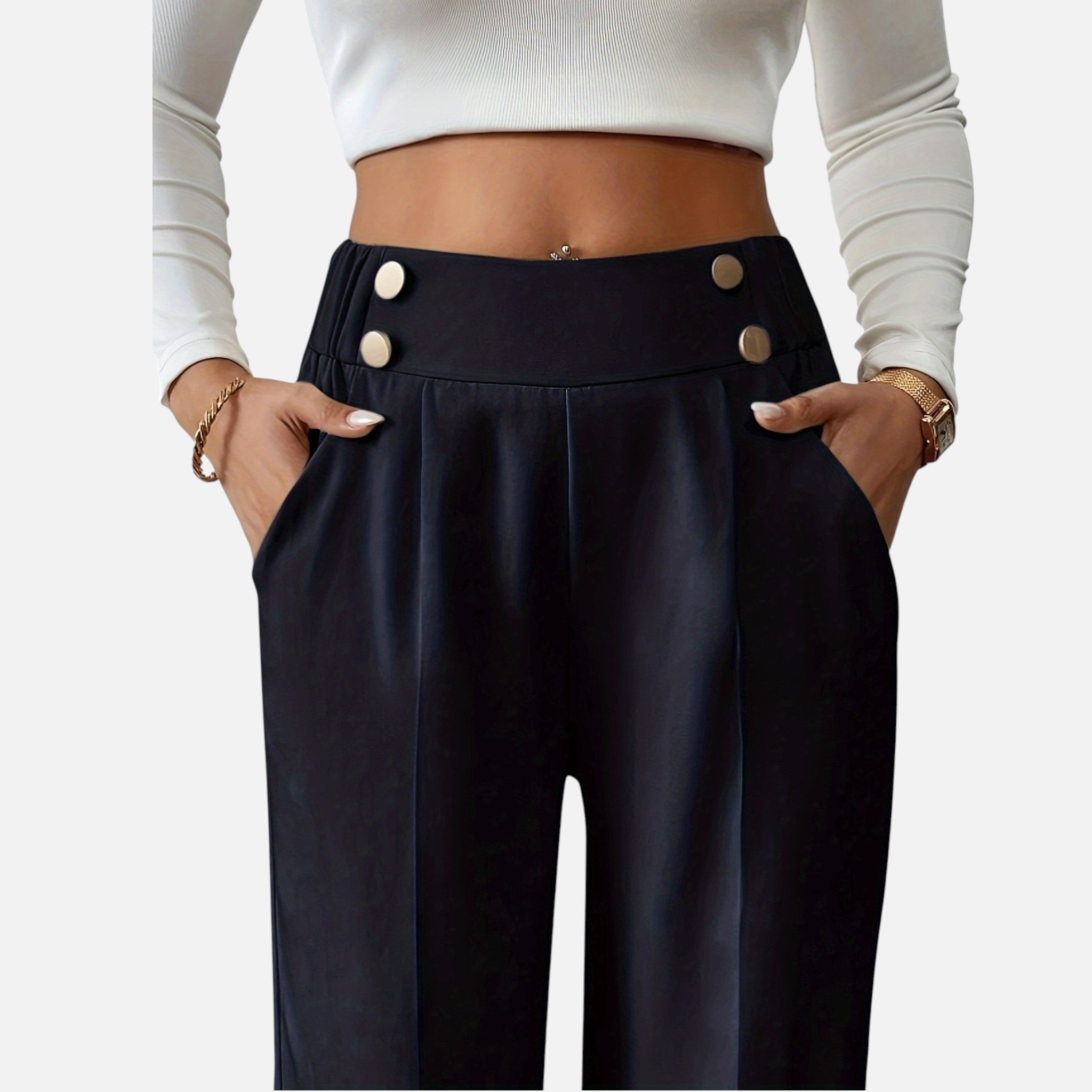 Amvanto | Women’s Refined Office Straight-Leg Trousers