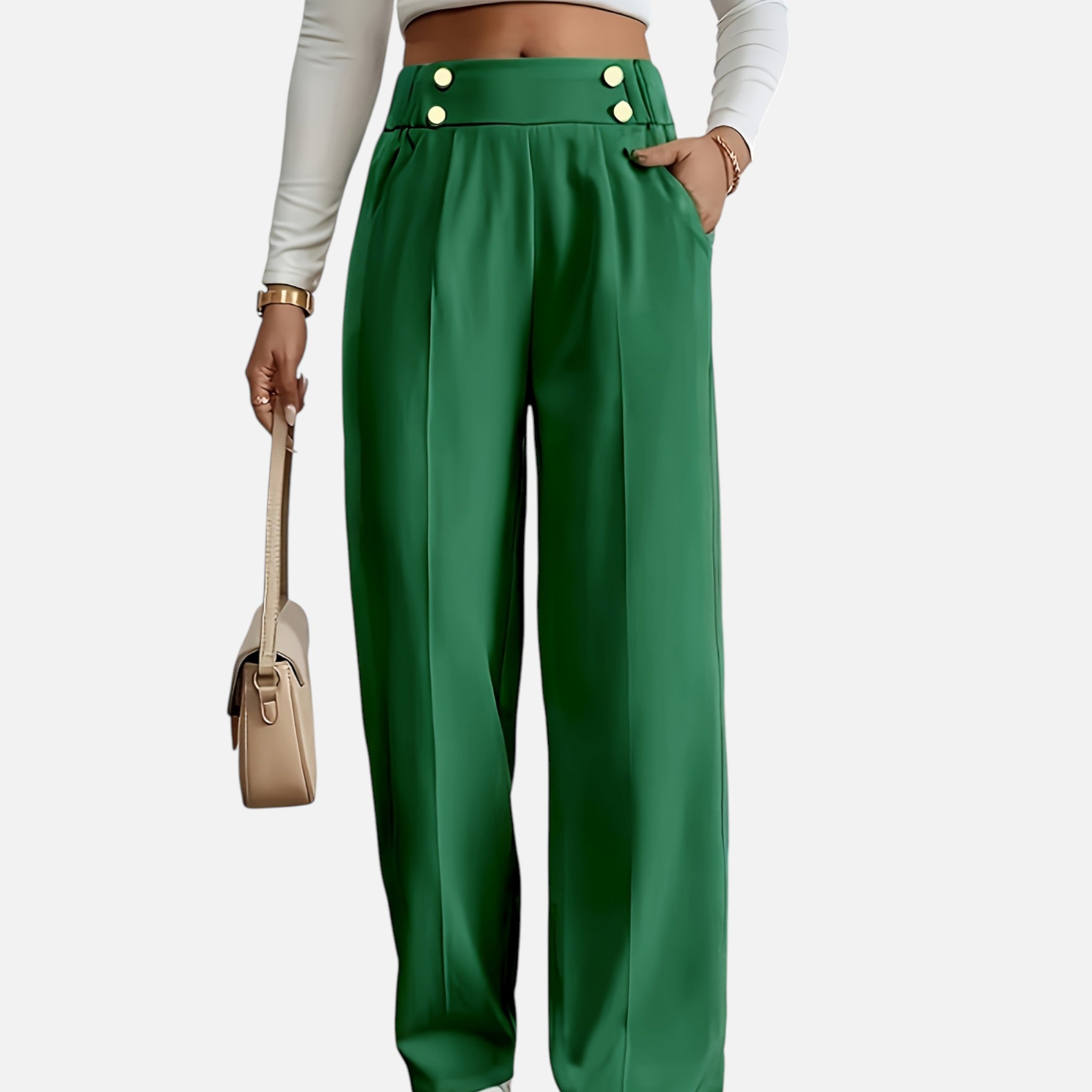 Amvanto | Women’s Refined Office Straight-Leg Trousers