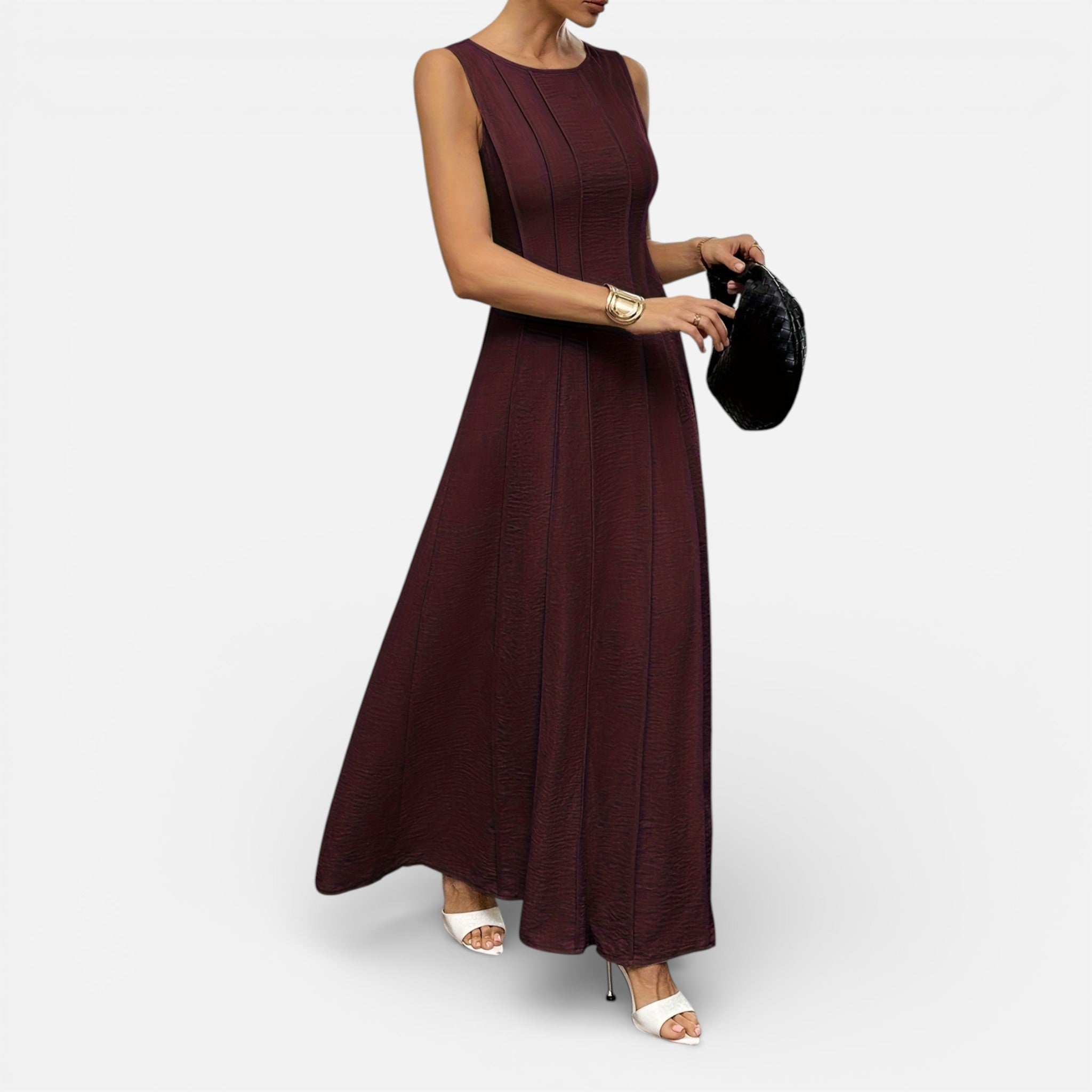 Amvanto | Sleeveless Frill-Detail Summer Dress for Women