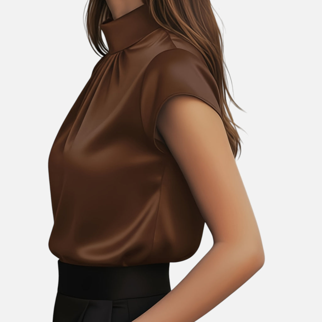 Amvanto | Women’s Elegant Short-Sleeve Blouse