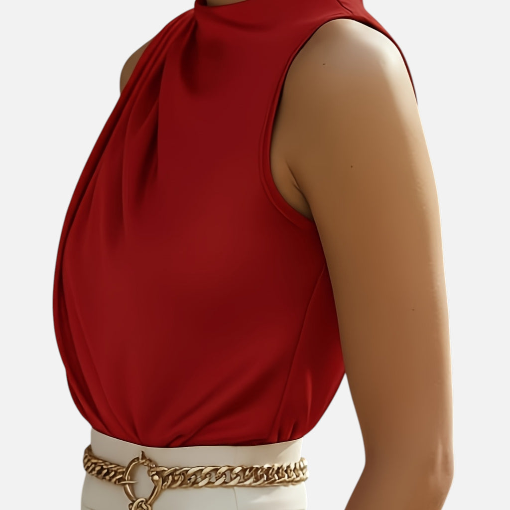 Amvanto | Women’s Sleeveless Ruffle Blouse