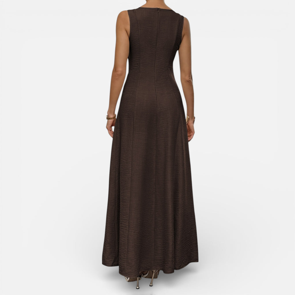 Amvanto | Sleeveless Frill-Detail Summer Dress for Women