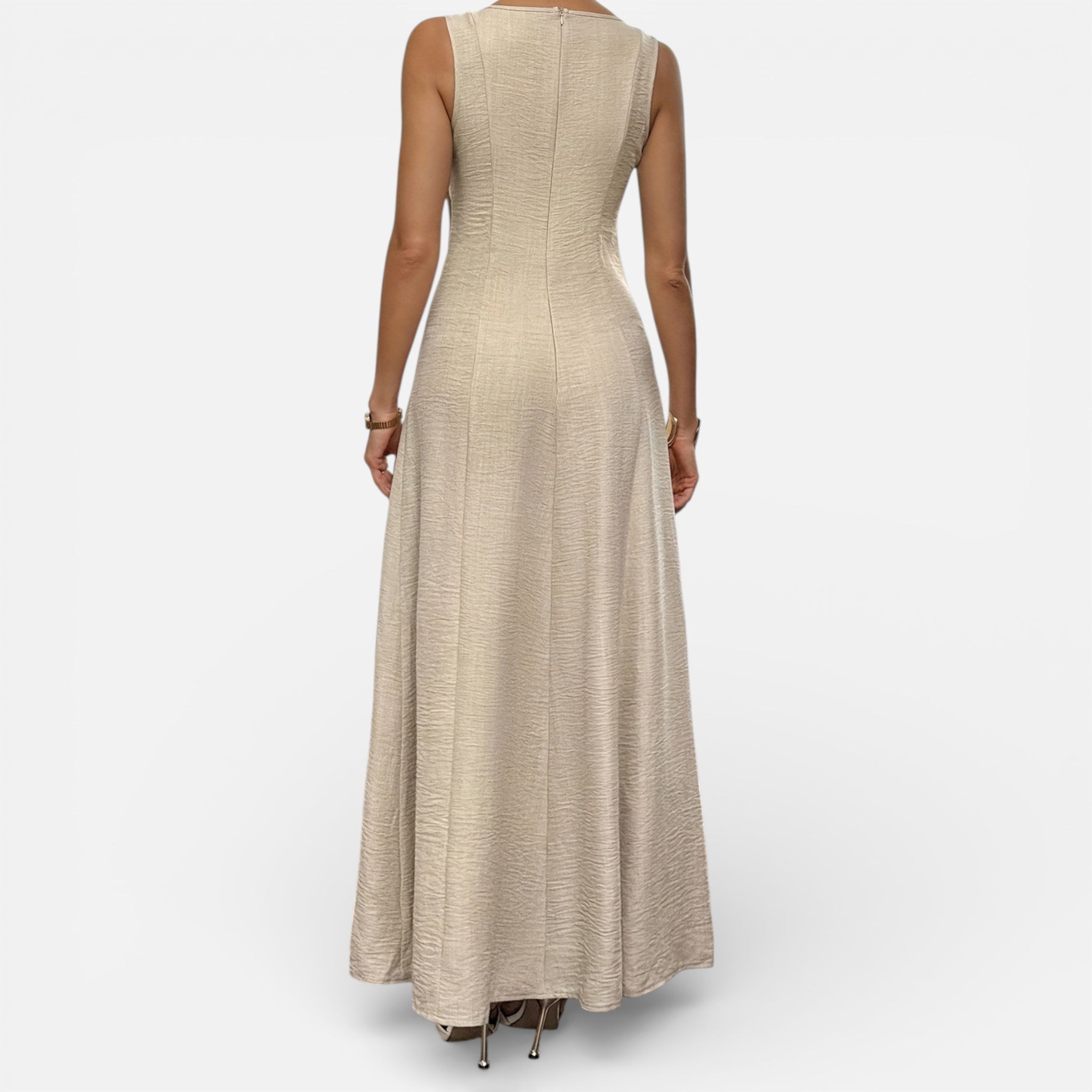 Amvanto | Sleeveless Frill-Detail Summer Dress for Women