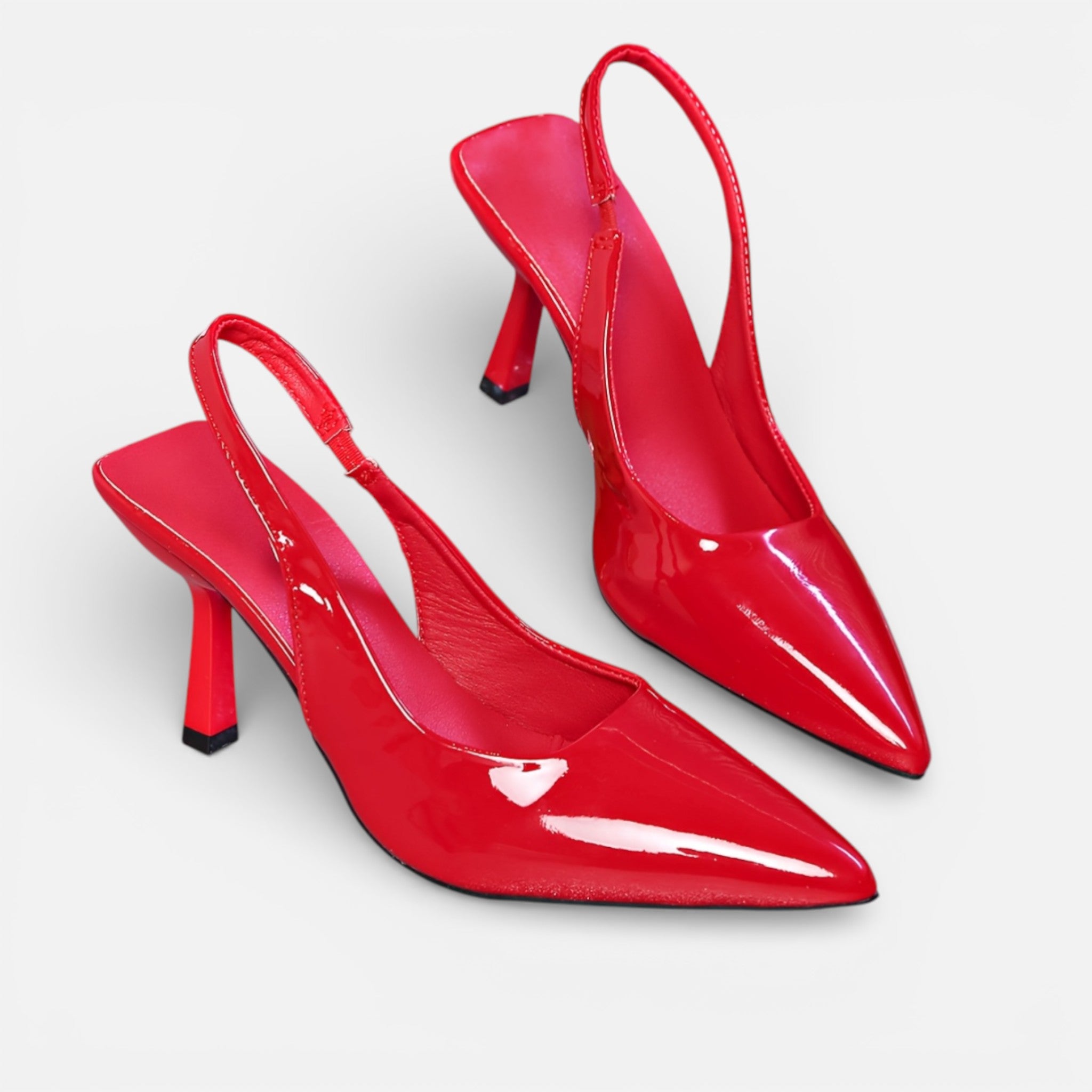 Amvanto | Women’s Glossy Pointed-Toe High Heels