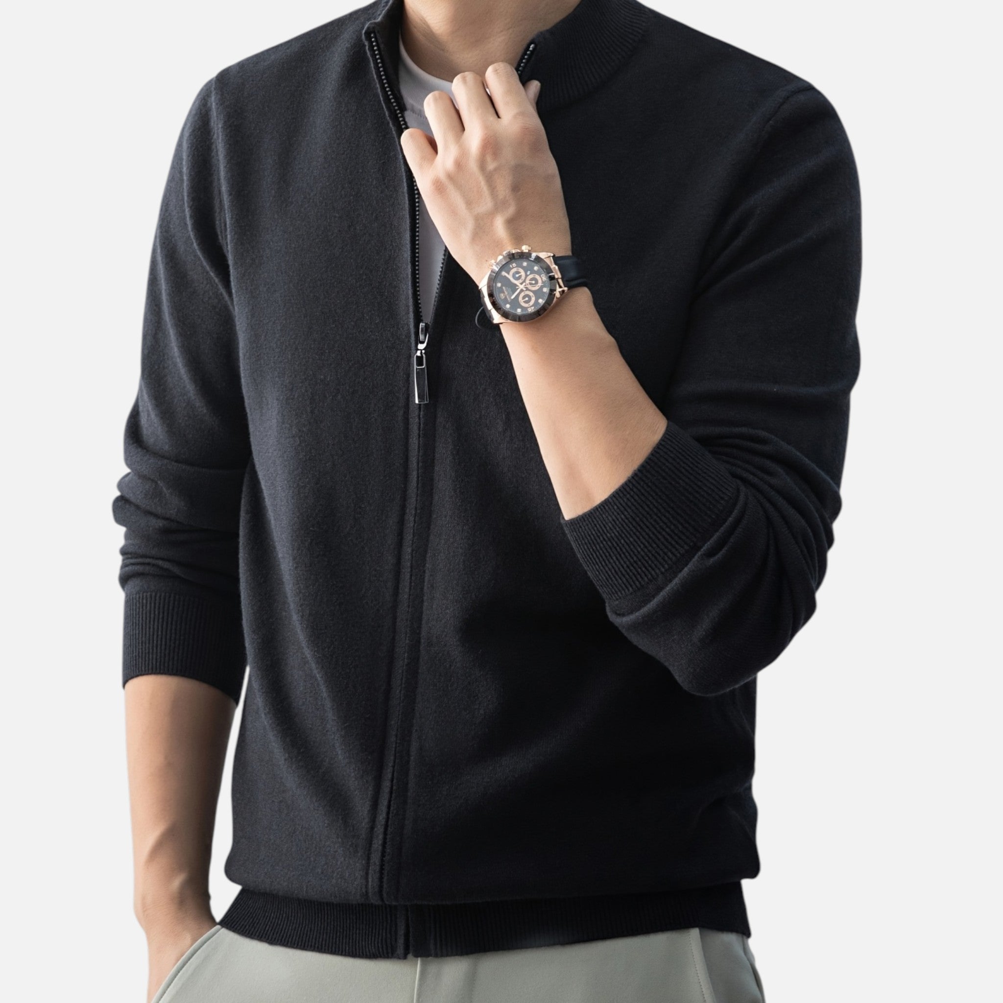 Amvanto | Men’s Heritage Zip Cardigan