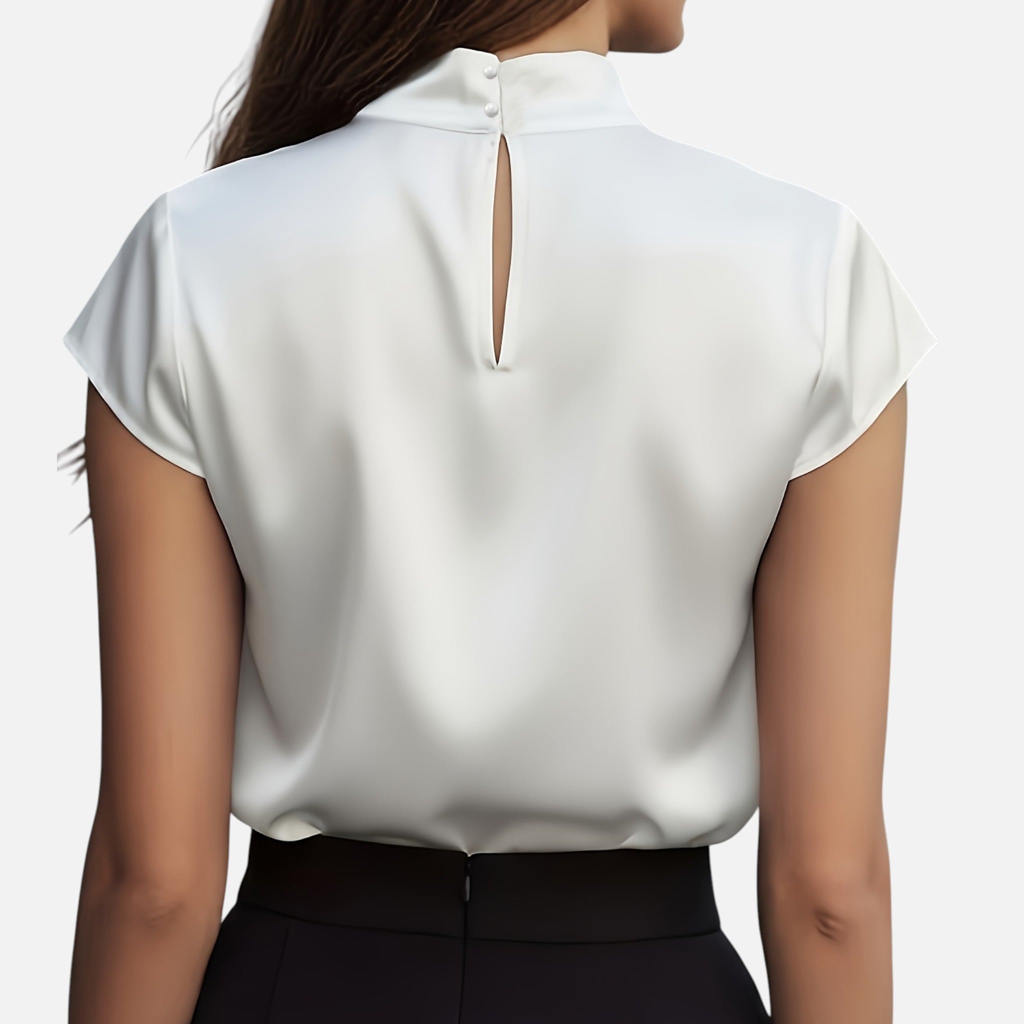 Amvanto | Women’s Elegant Short-Sleeve Blouse