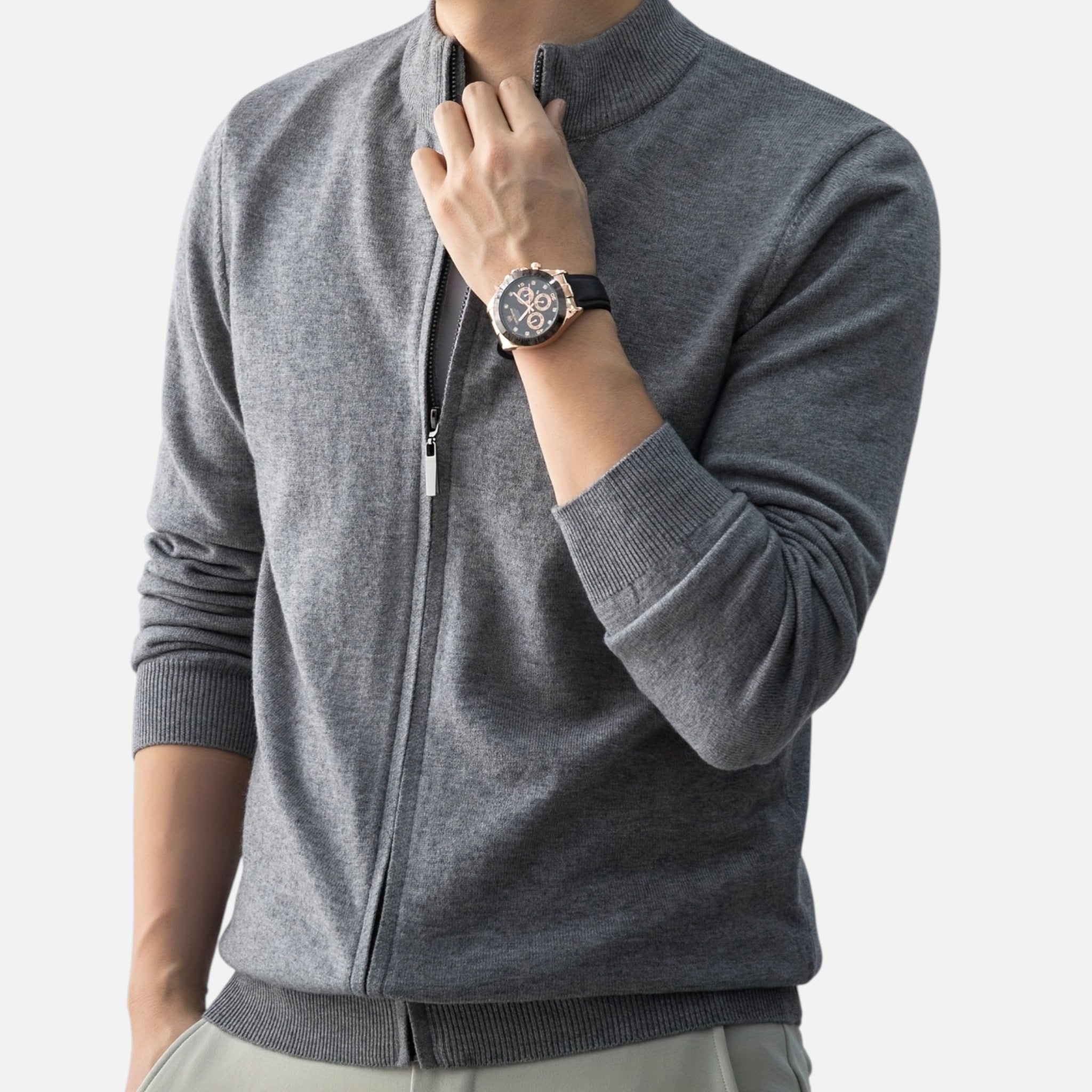 Amvanto | Men’s Heritage Zip Cardigan