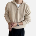 Amvanto | Men’s Raglan Zip-Up Knit Sweater