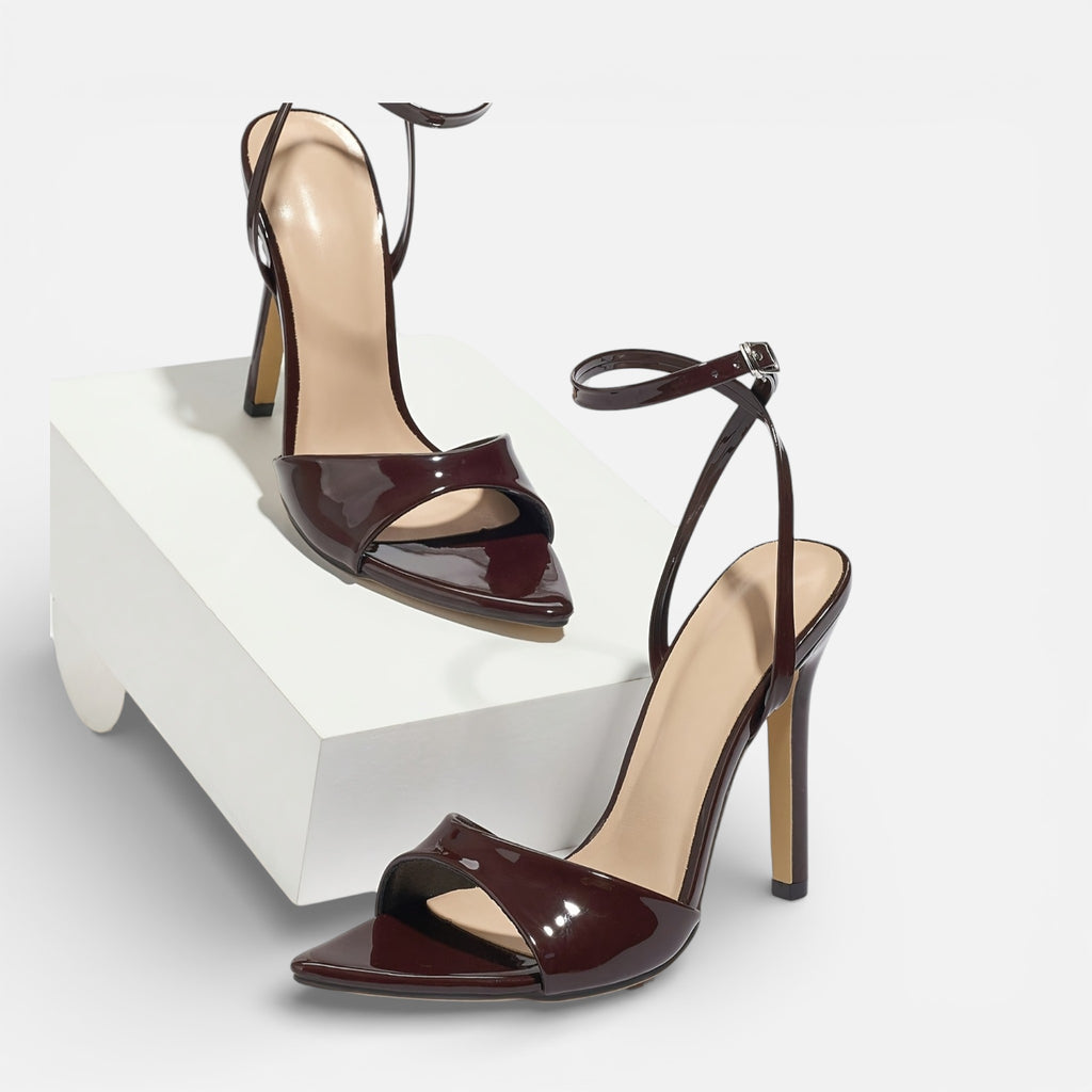Amvanto | Women’s Glossy Pointed-Toe Stiletto Heels