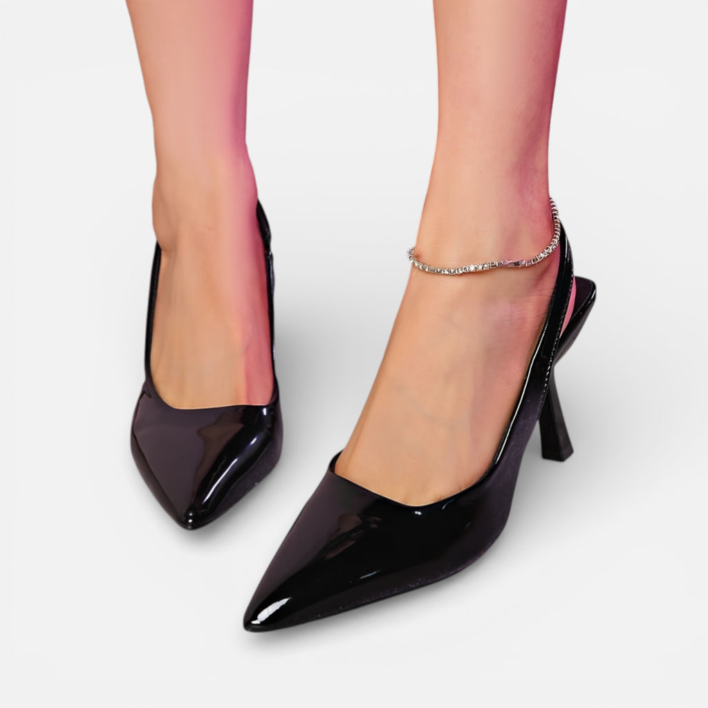 Amvanto | Women’s Glossy Pointed-Toe High Heels
